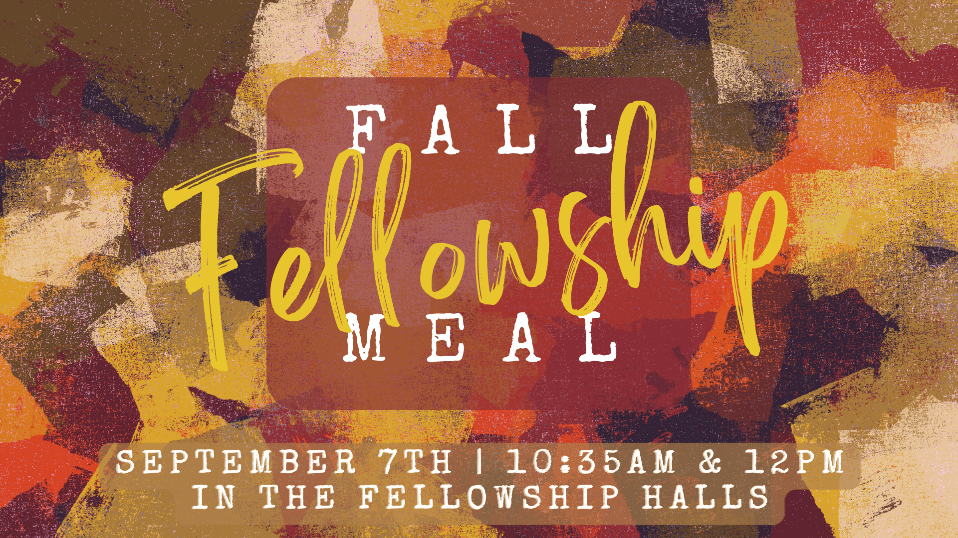 Fall Fellowship Meal