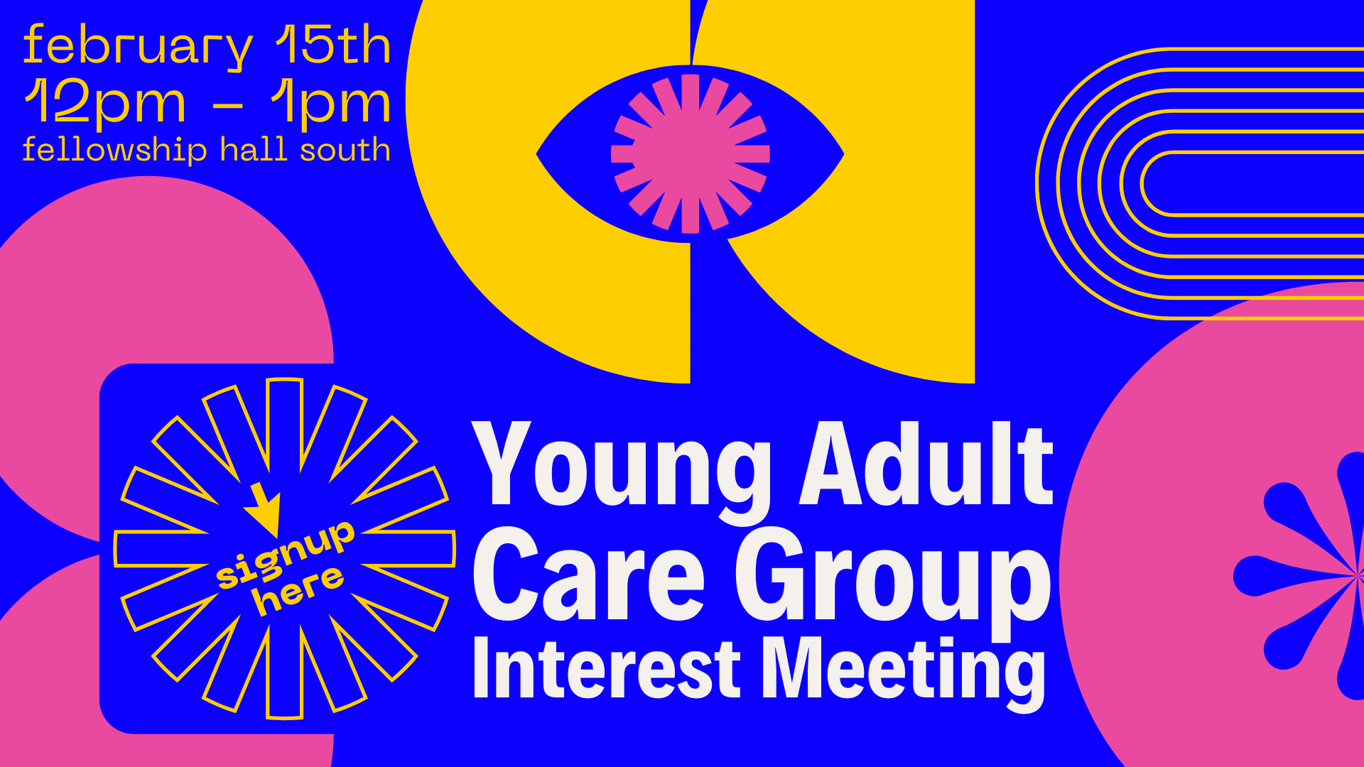 Young Adult CARE Group Interest Meeting