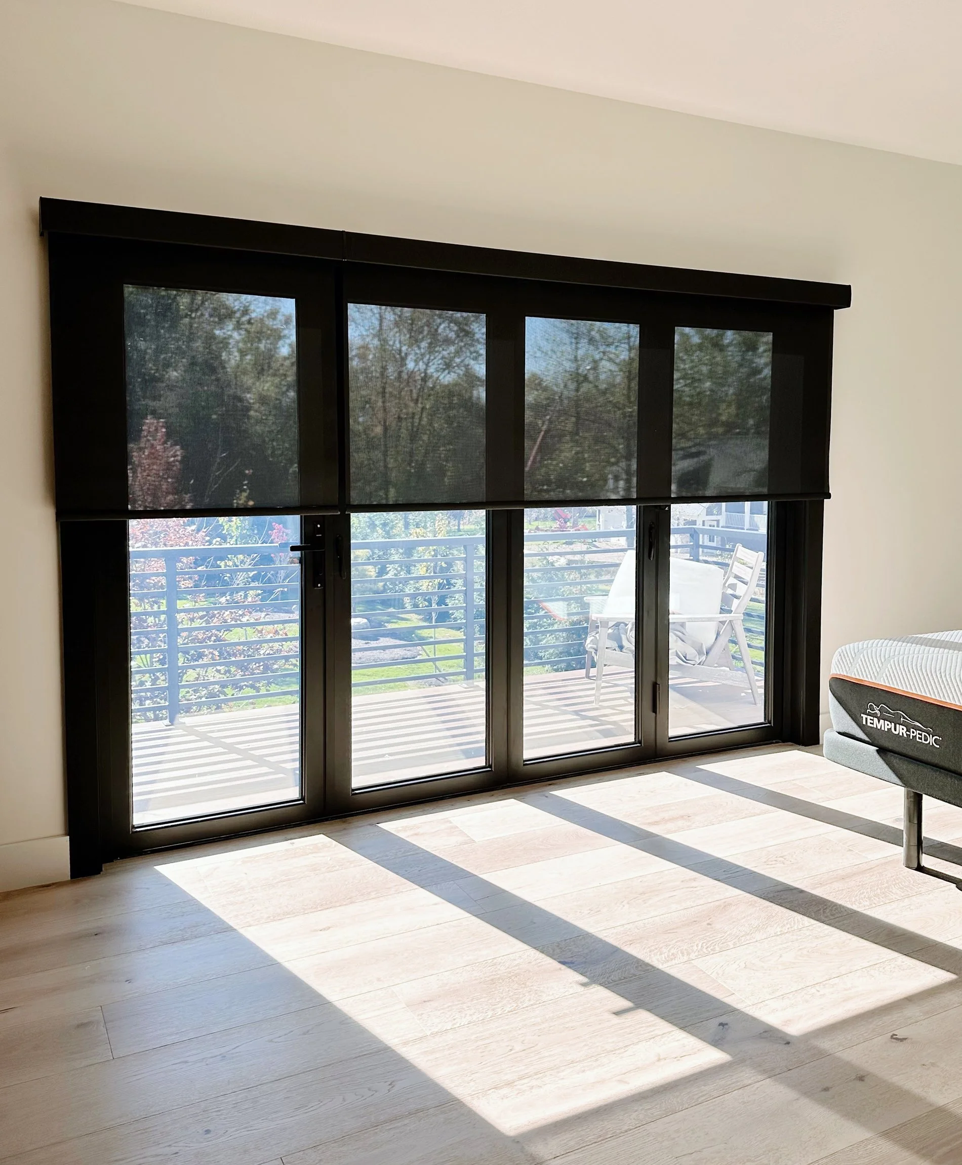 Motorized Screened Roller Shade