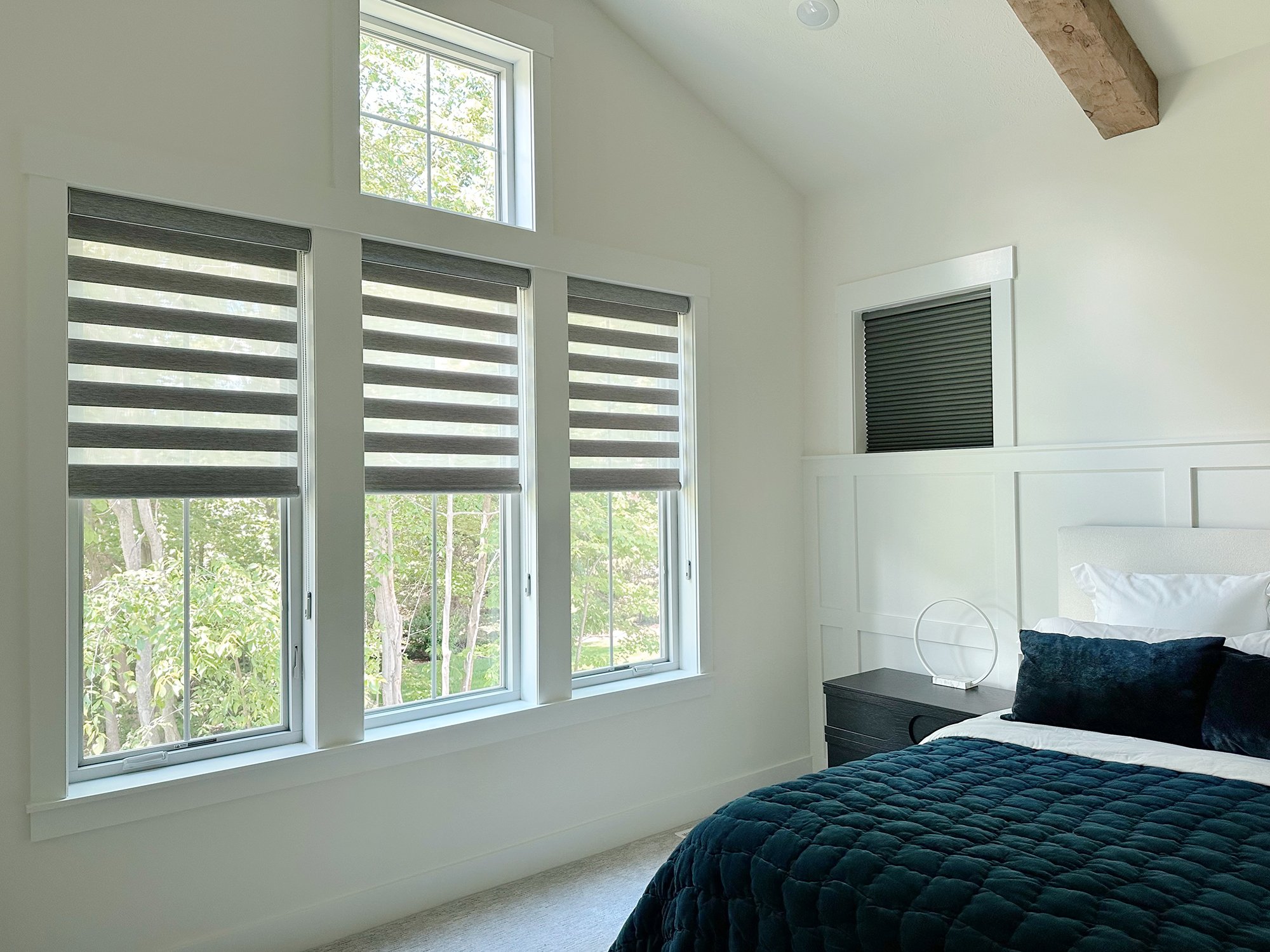 Dual Shades and Motorized Blackout Cell Shade