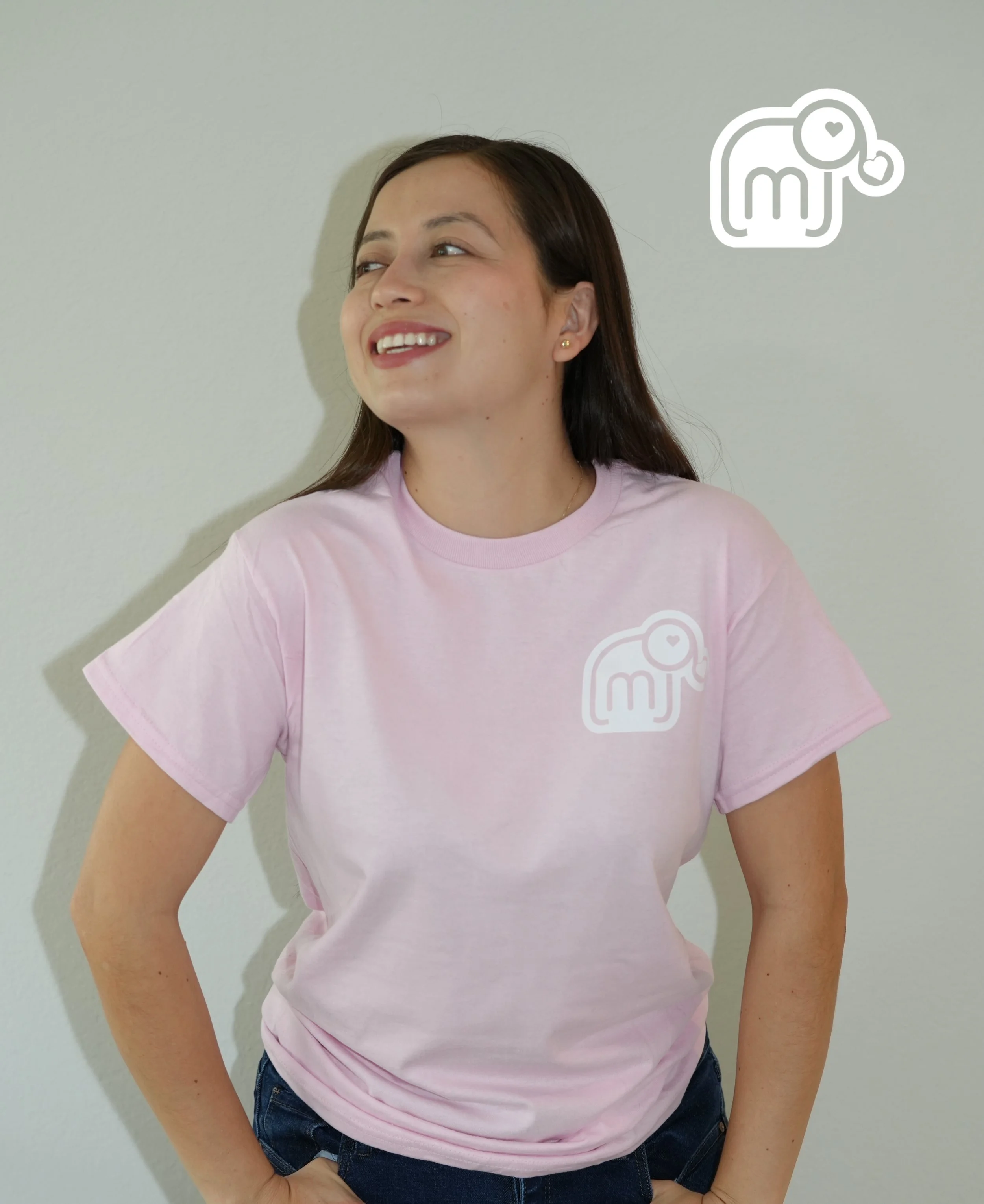 MJ Elephant with Chef Elephant (Light Pink)