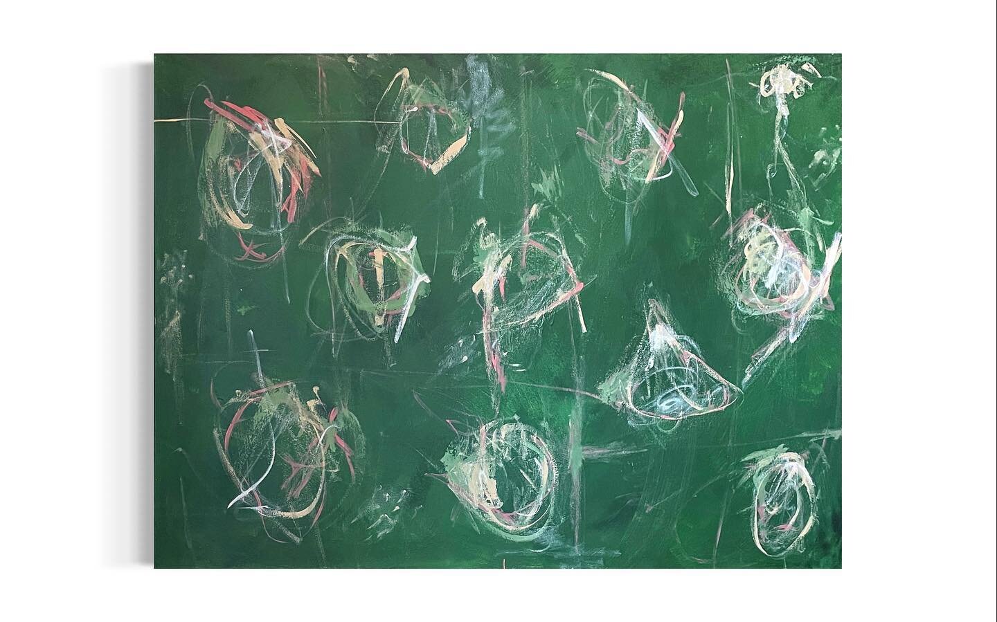 The one that started it all&hellip;
&ldquo;Connecting Points&rdquo; 
30&rdquo;x40&rdquo;

Time spent thinking about life and how everything connects. Connections in my everyday actions to God, to our kids, to our neighborhood, to my husband. All the 