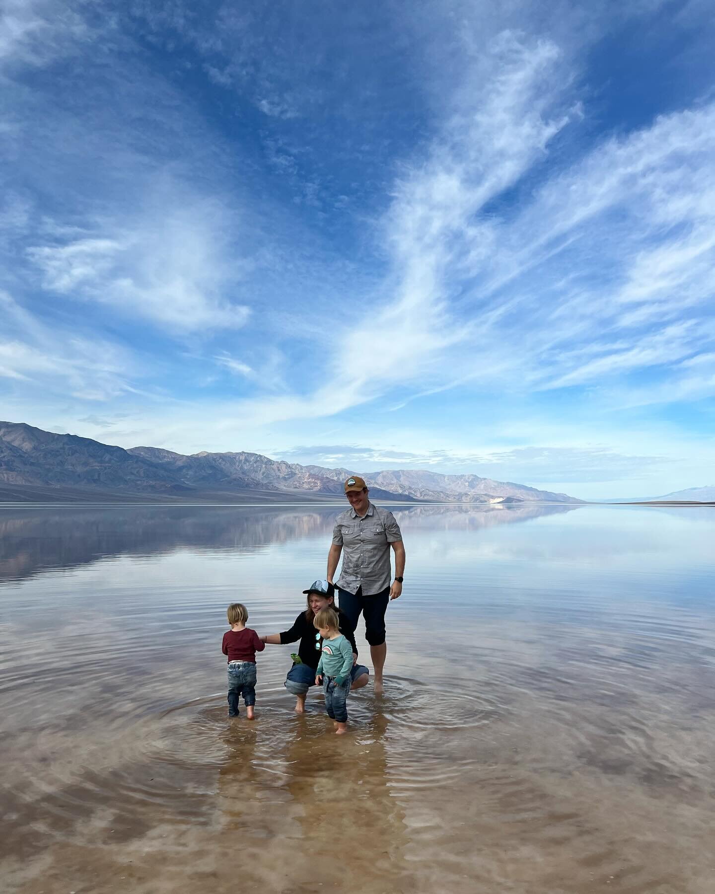 Staff Adventures: Death Valley Edition! Sierra STEM&rsquo;s Executive Director, Neal, went to Death Valley National Park with his family to see the ephemeral Lake Manly, which only forms during major precipitation events in the Badwater Basin. We lov