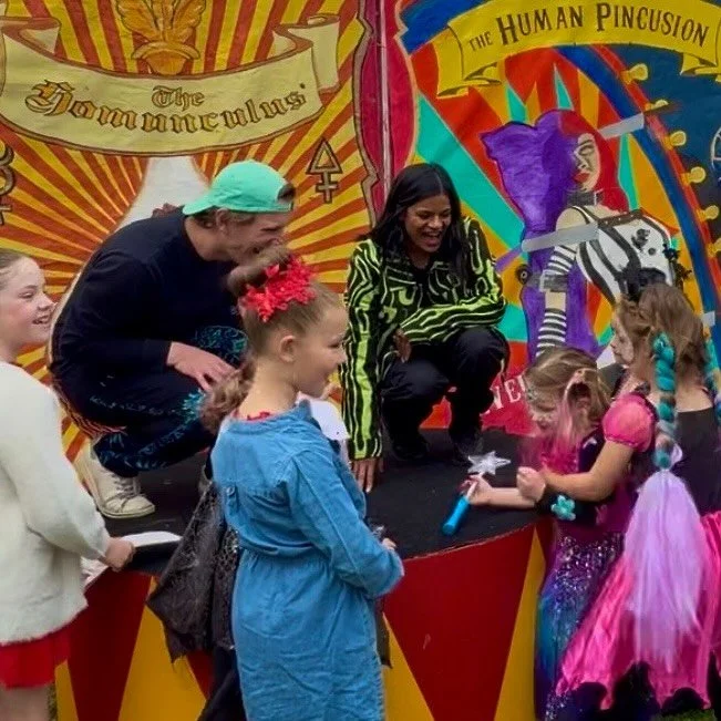 We had such a blast performing 2 interactive improvised comedy shows at this year&rsquo;s Lithgow Halloween Festival 🎃✨ we went on a medieval quest to slay dragons, ate cat food, and gave our dad a nice refreshing drink from the hose, all while bein