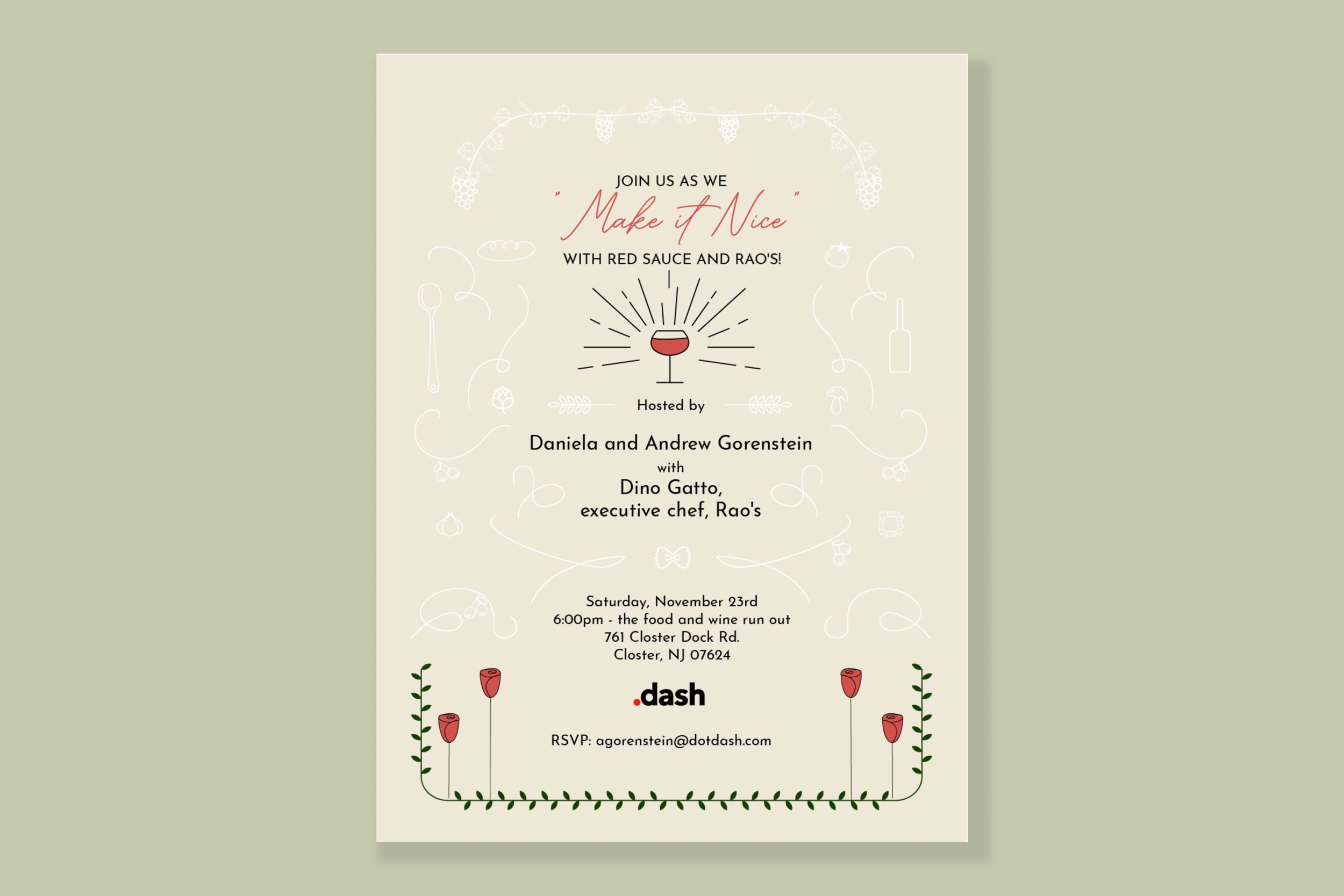 Client Dinner Invitation