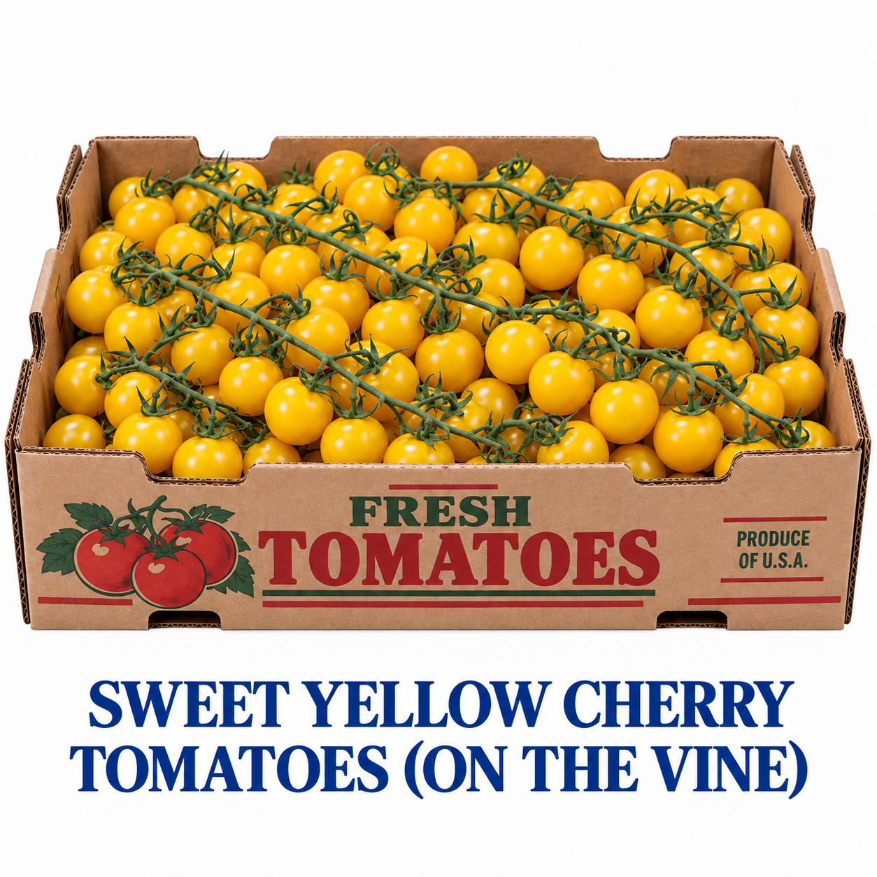 Sweet Yellow Cherry Tomatoes (On the Vine)