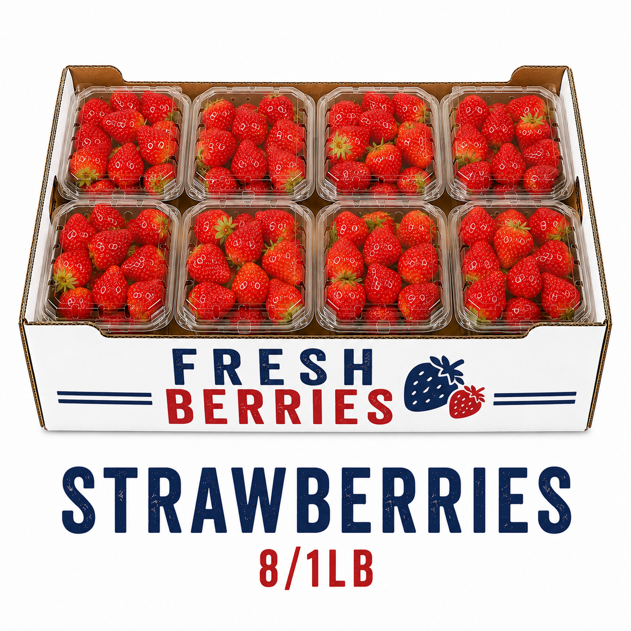 Strawberries 8xlb