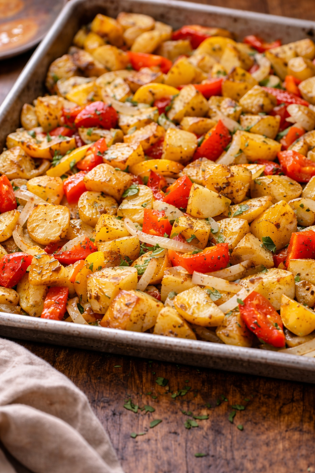Week 1 – Sheet Pan Roasted Potatoes &amp; Peppers