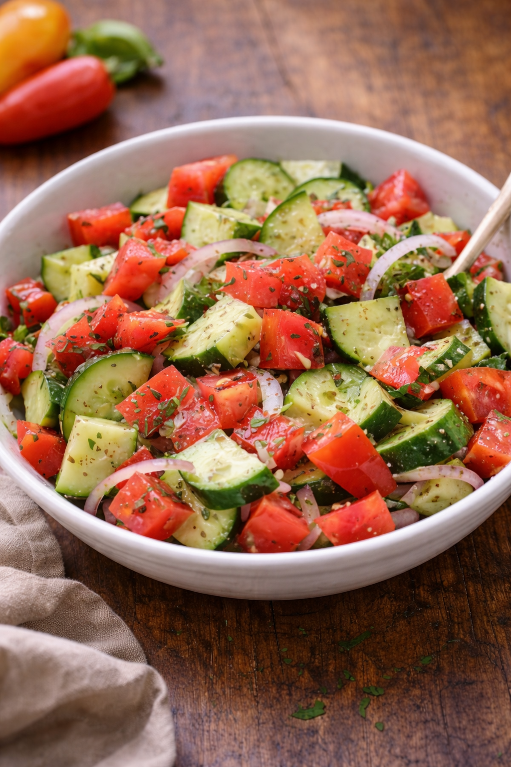 Week 1 – Tomato Cucumber Salad