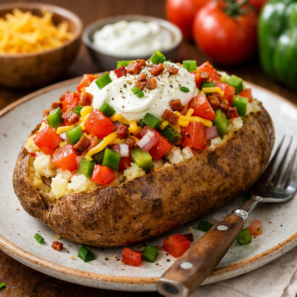 Week 1 – Loaded Farm Baked Potatoes