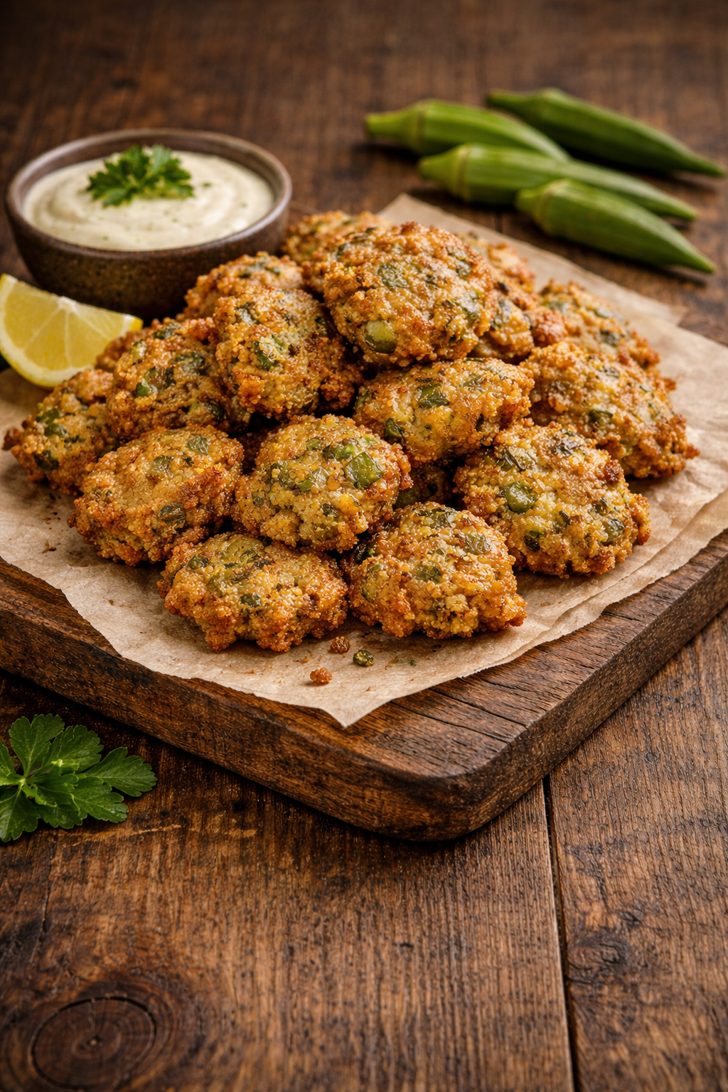 Week 3 – Farmhouse Okra Fritters