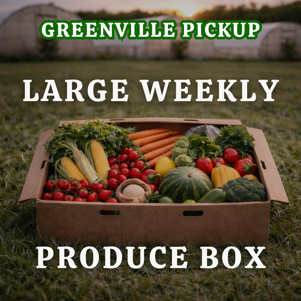 Monthly Greenville Large 22lb Weekly Produce Box ($75/week)