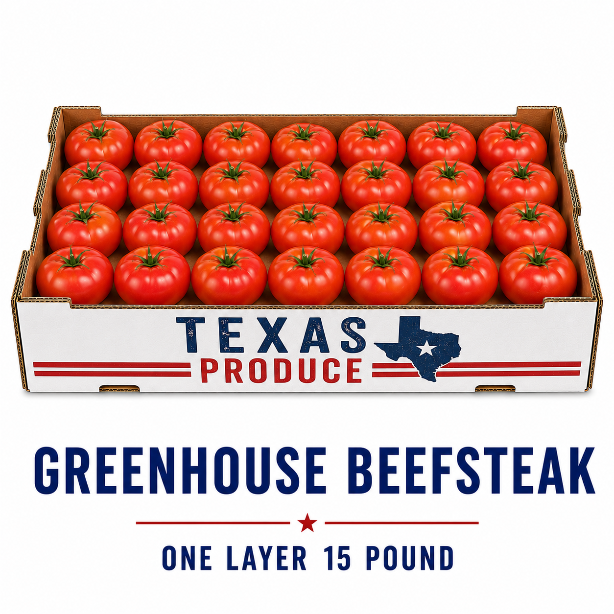 Tx Greenhouse Grown Beefsteaks 1 Layer 15lb