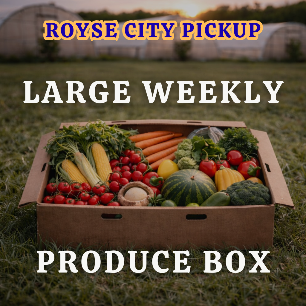 Monthly Royse City Large 22lb Weekly Produce Box ($75/week)