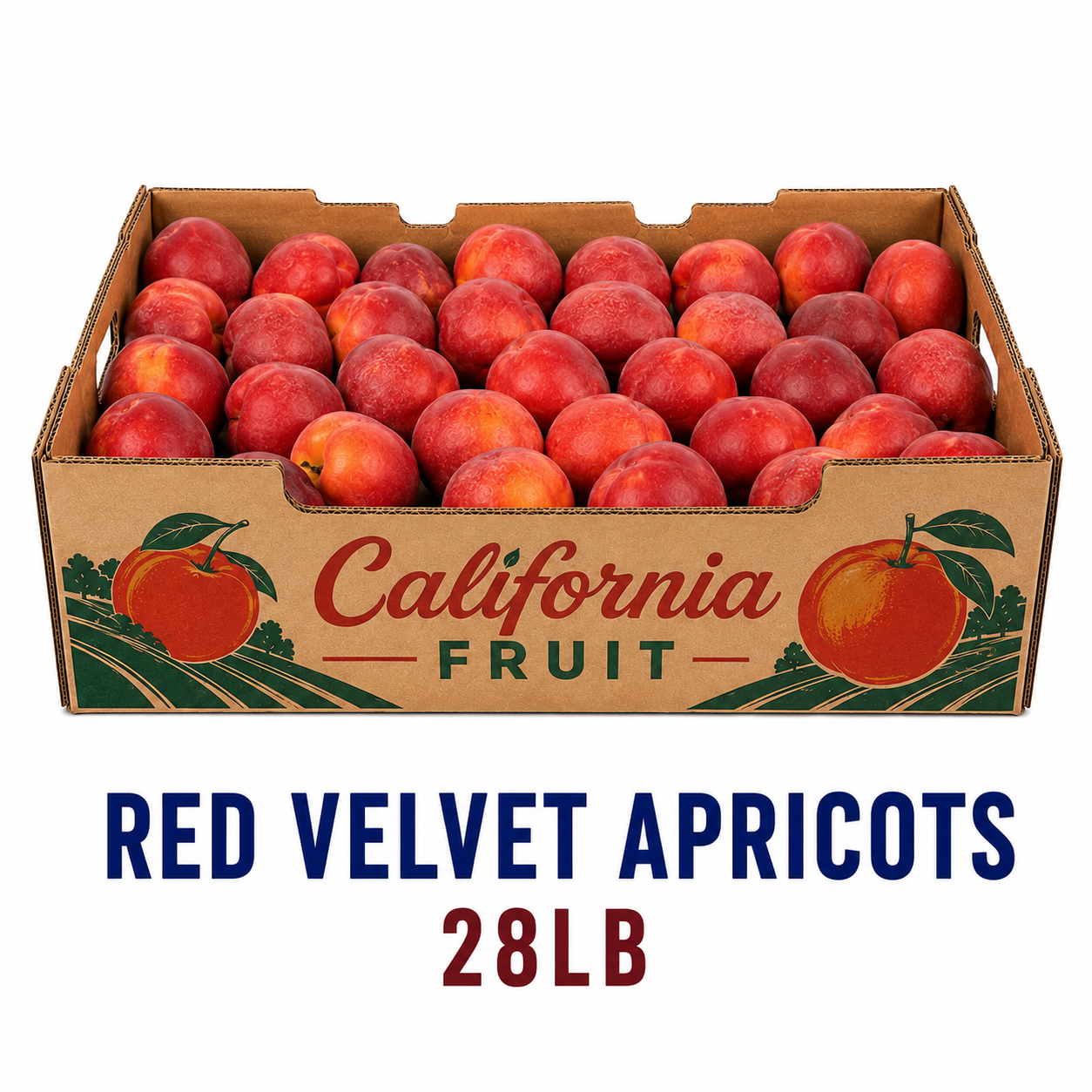 Red Velvet Apricots 28lb