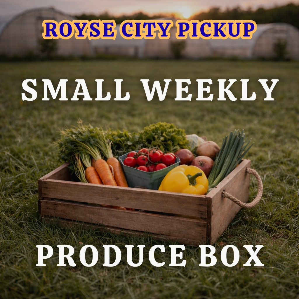 Monthly Royse City Small 12lb Weekly Produce Box ($50/week)