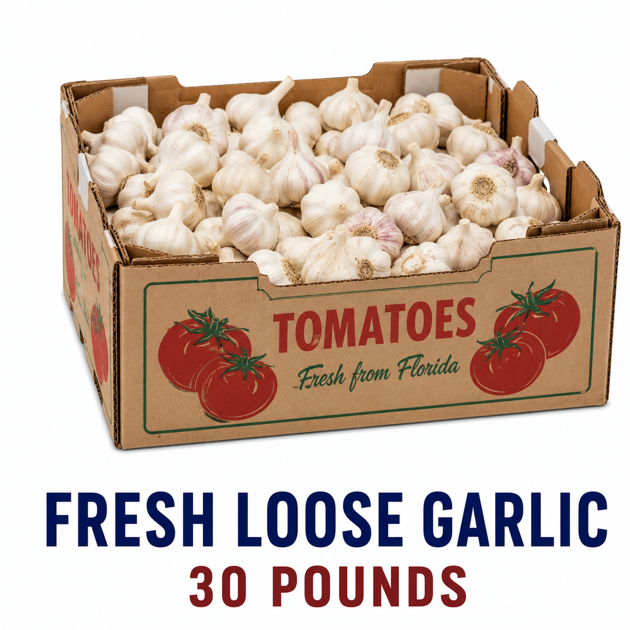 Fresh Loose Garlic 30lb