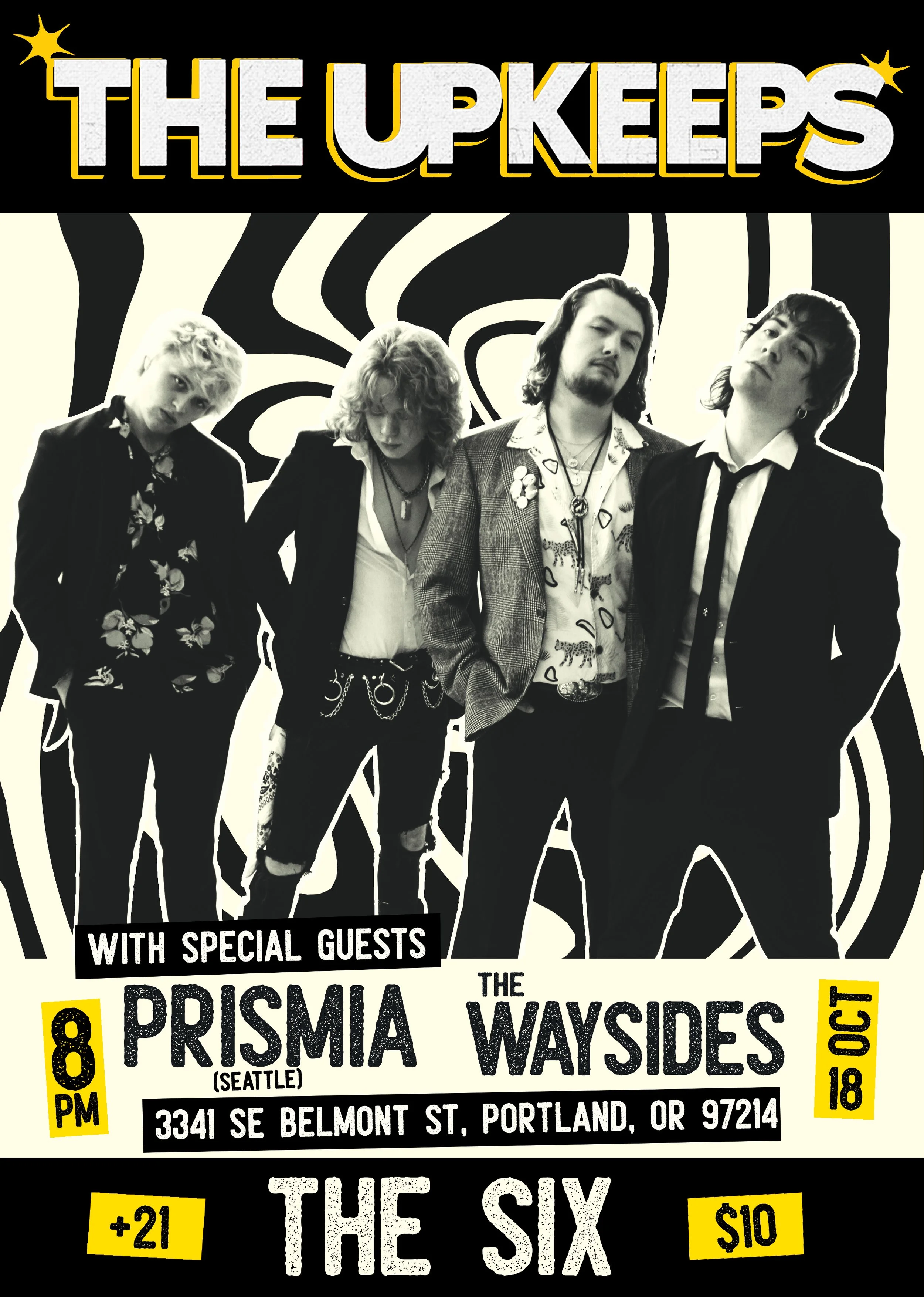 The UpKeeps with Prismia and The Waysides