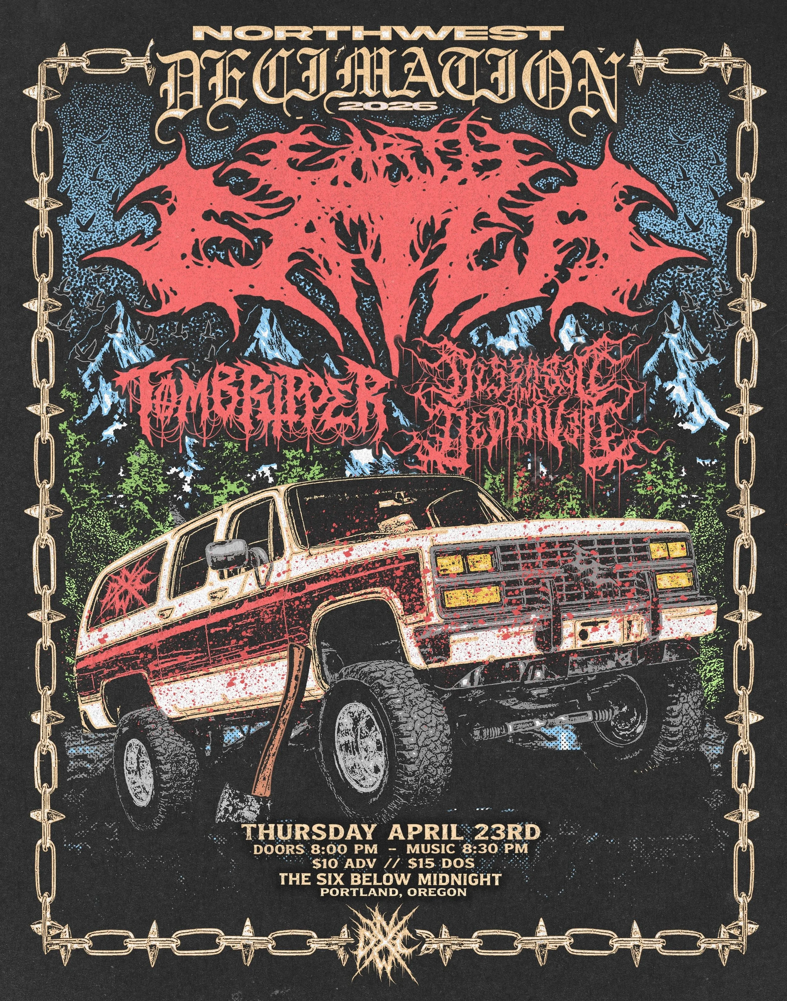 Earth Eater with Diseased &amp; Depraved and Tombripper