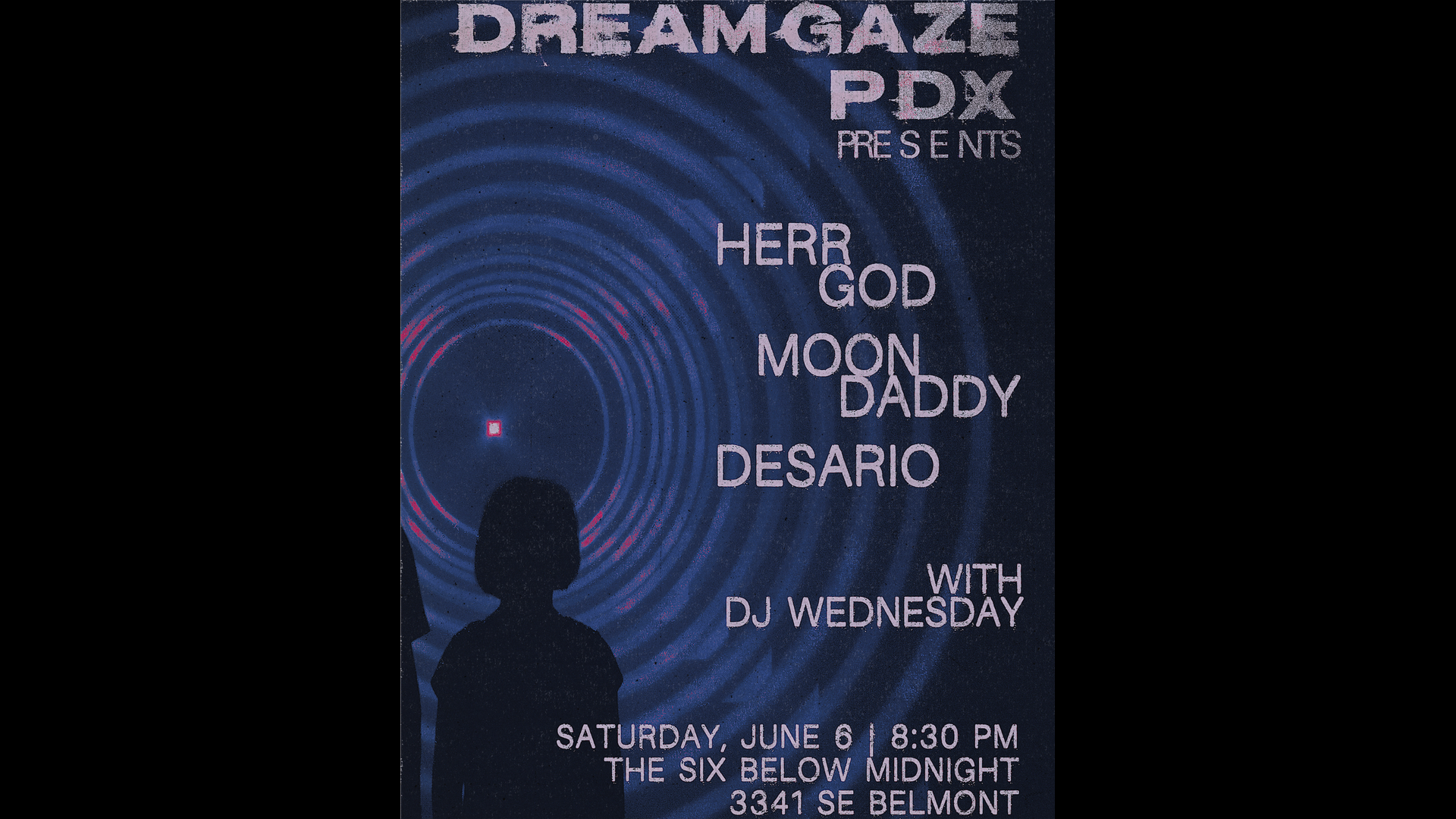 Dreamgaze PDX Presents: Herr God with Moon Daddy(SD) and Desario (SAC)