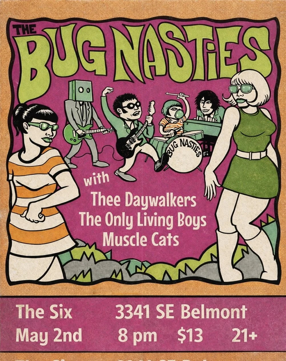 Muscle Cats with The Bug Nasties (SEA) and Thee Day Walkers + The Only Living Boys 