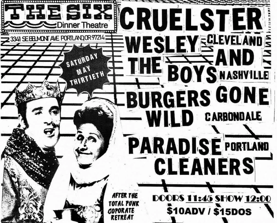 Total Punk Corporate Retreat Afterparty: Cruelster with Wesley & The Boys and Burgers Gone Wild + Paradise Cleaners