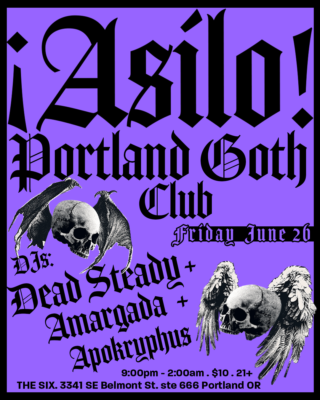 ¡Asilo! Portland Goth Club