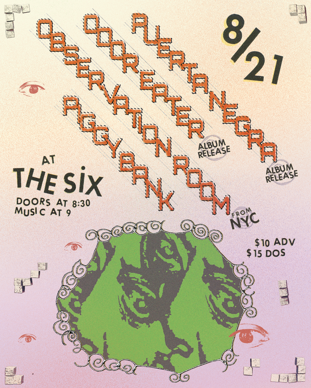 Puerta Negra (album Release with Odor Eater (album release) and Observation Room + Piggy Bank