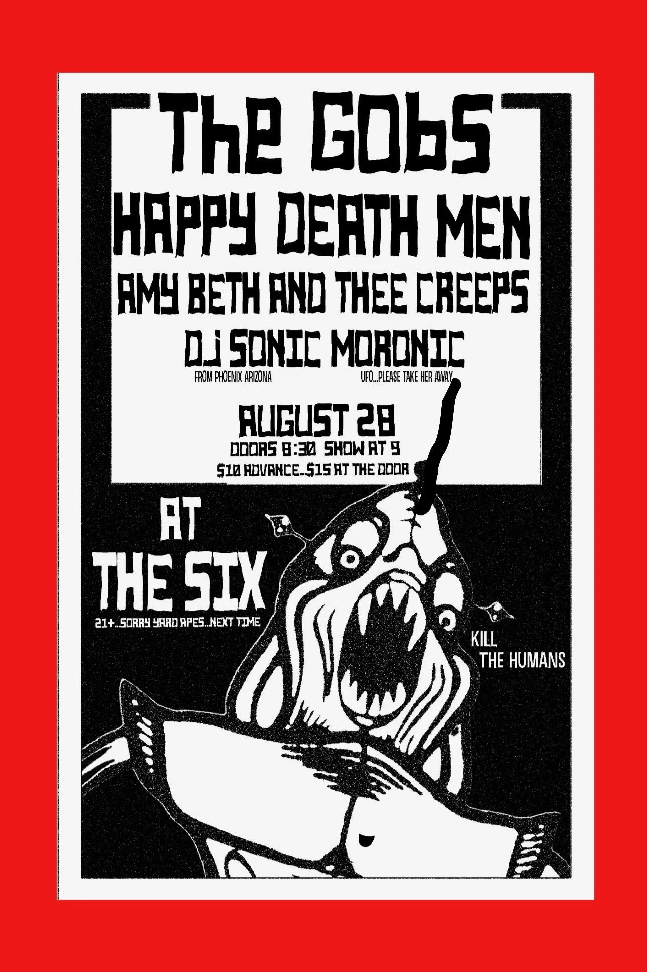 The GOBS with Happy Deathmen and Amy Beth & Thee Creeps + DJ Sonic Moronic