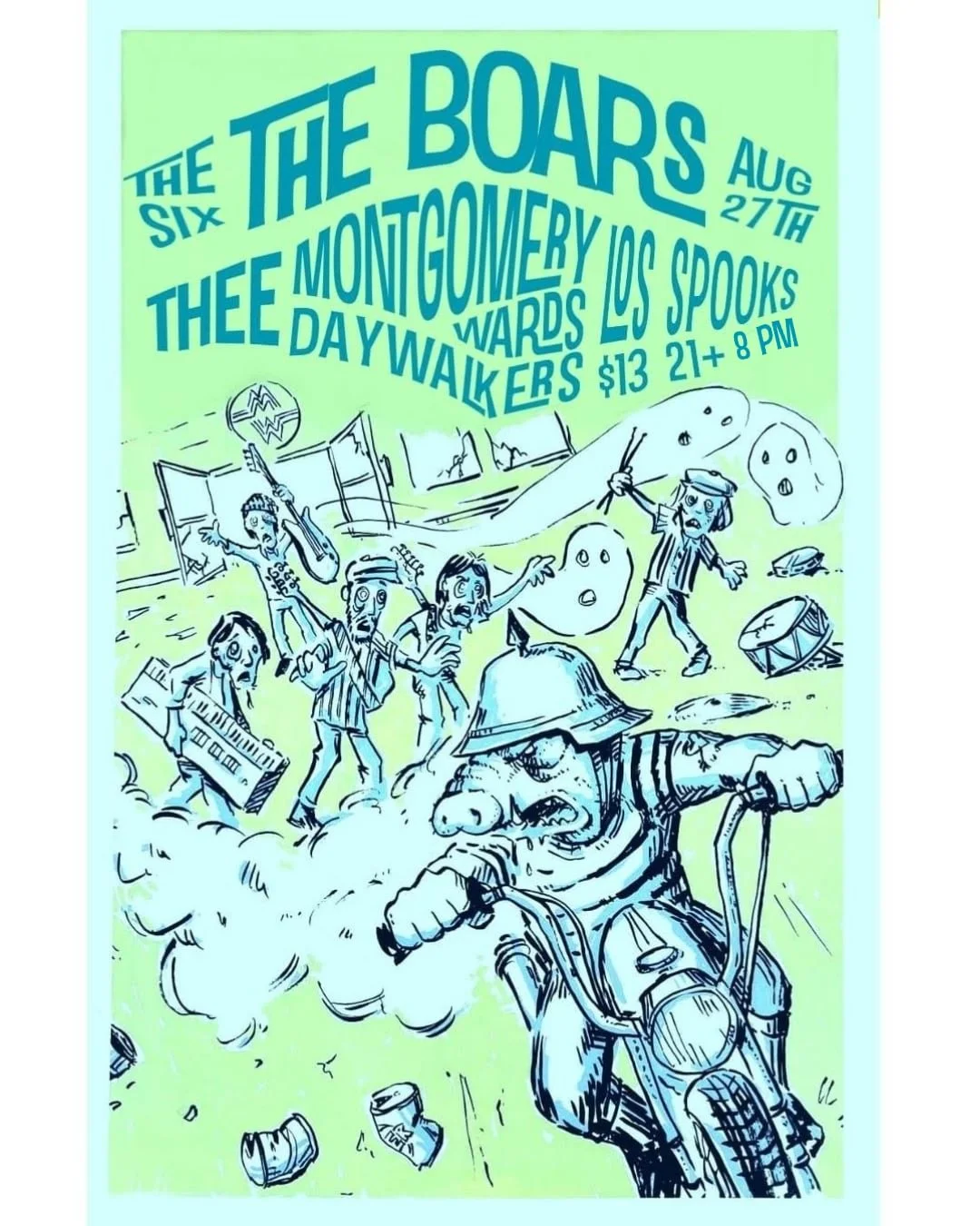 The Boars (SF) with Thee Daywalkers and Los Spooks