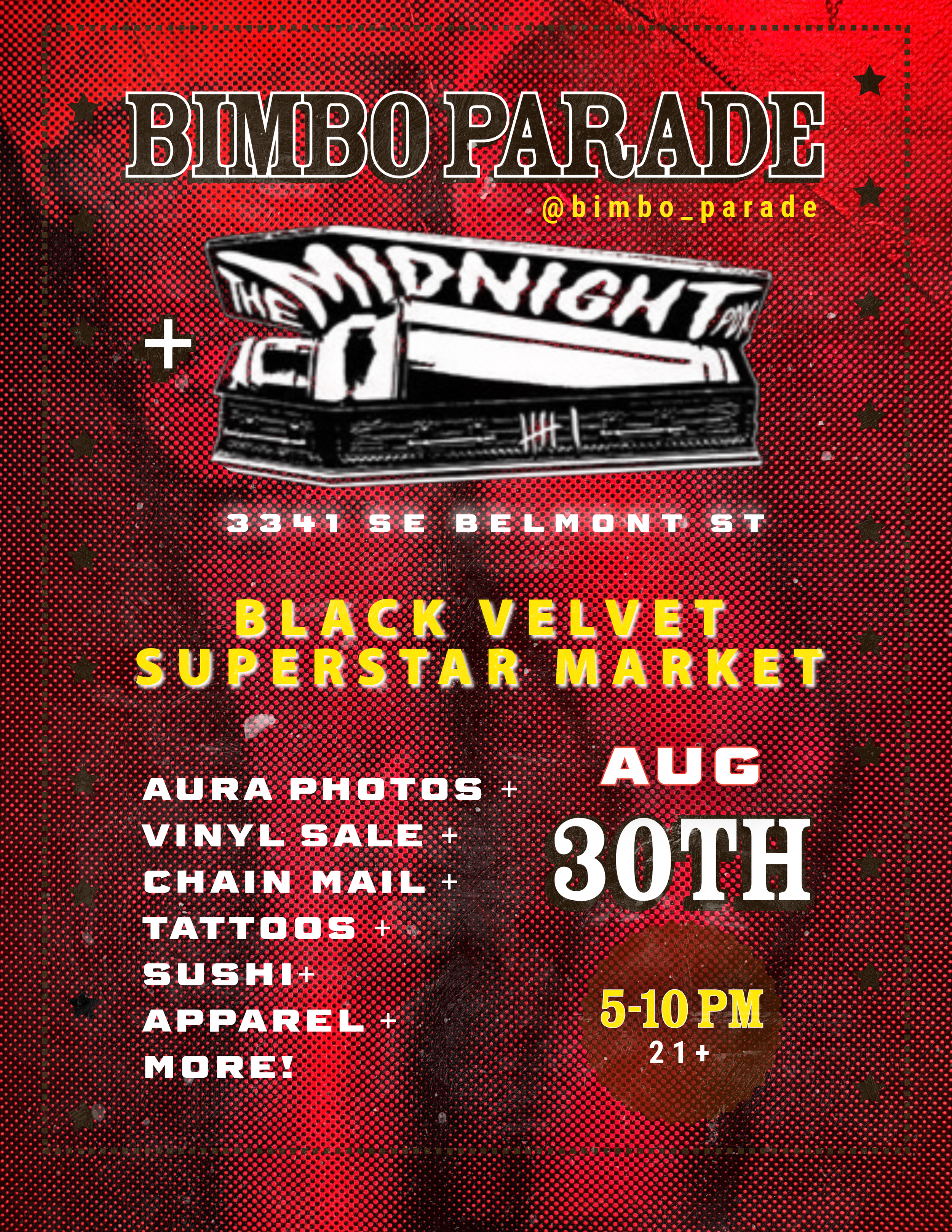 Bimbo Parade x The Midnight: Black Velvet Superstar
