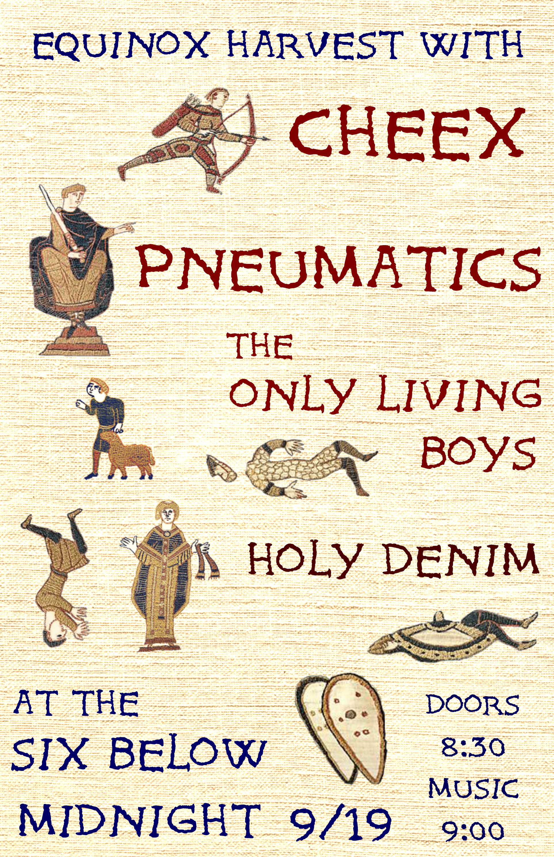 CHEEX w/ Pneumatics and The Only Living Boys + Holy Denim