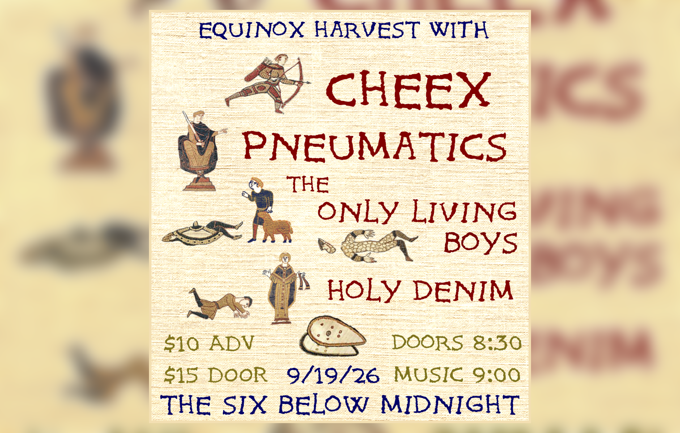 CHEEX w/ Pneumatics and The Only Living Boys + Holy Denim