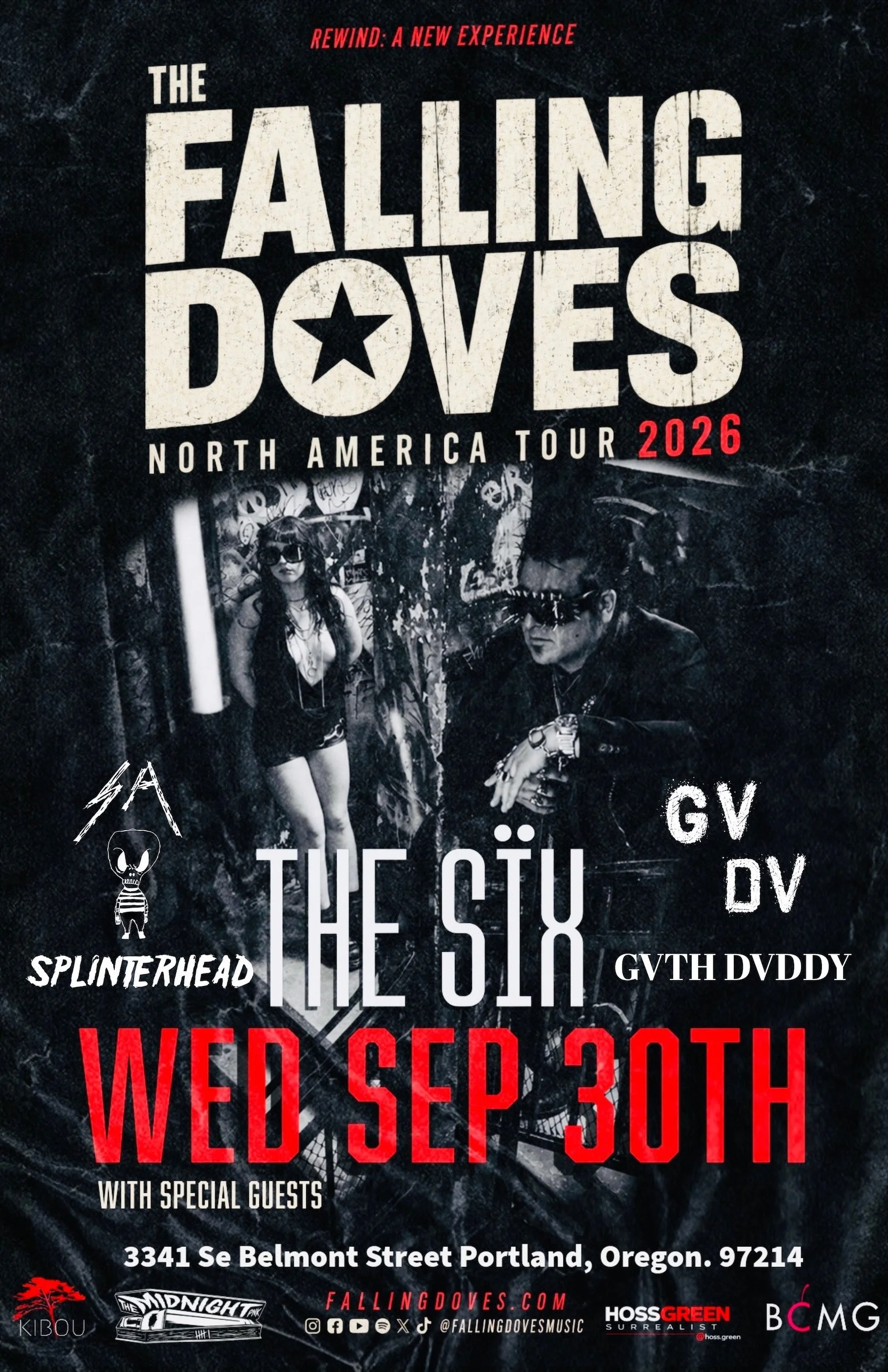 The Falling Doves with Gvth Dvddy and Splinterhead