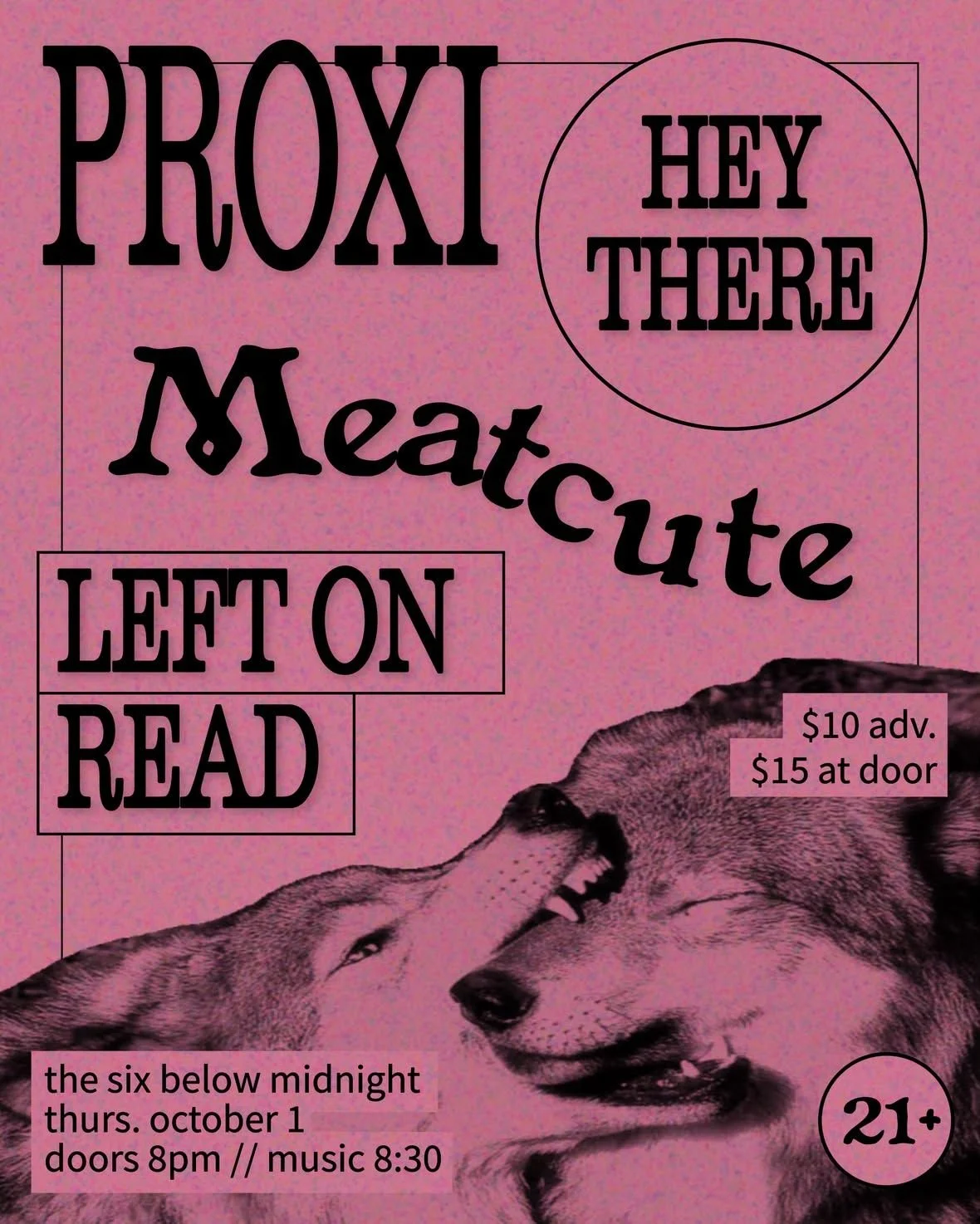 Share this event Left On Read with PROXI and Meatcute + Hey There