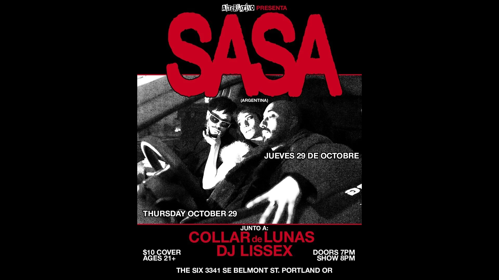 ALTERLATINO PRESENTA: SASA DESDE ARGENTINA!