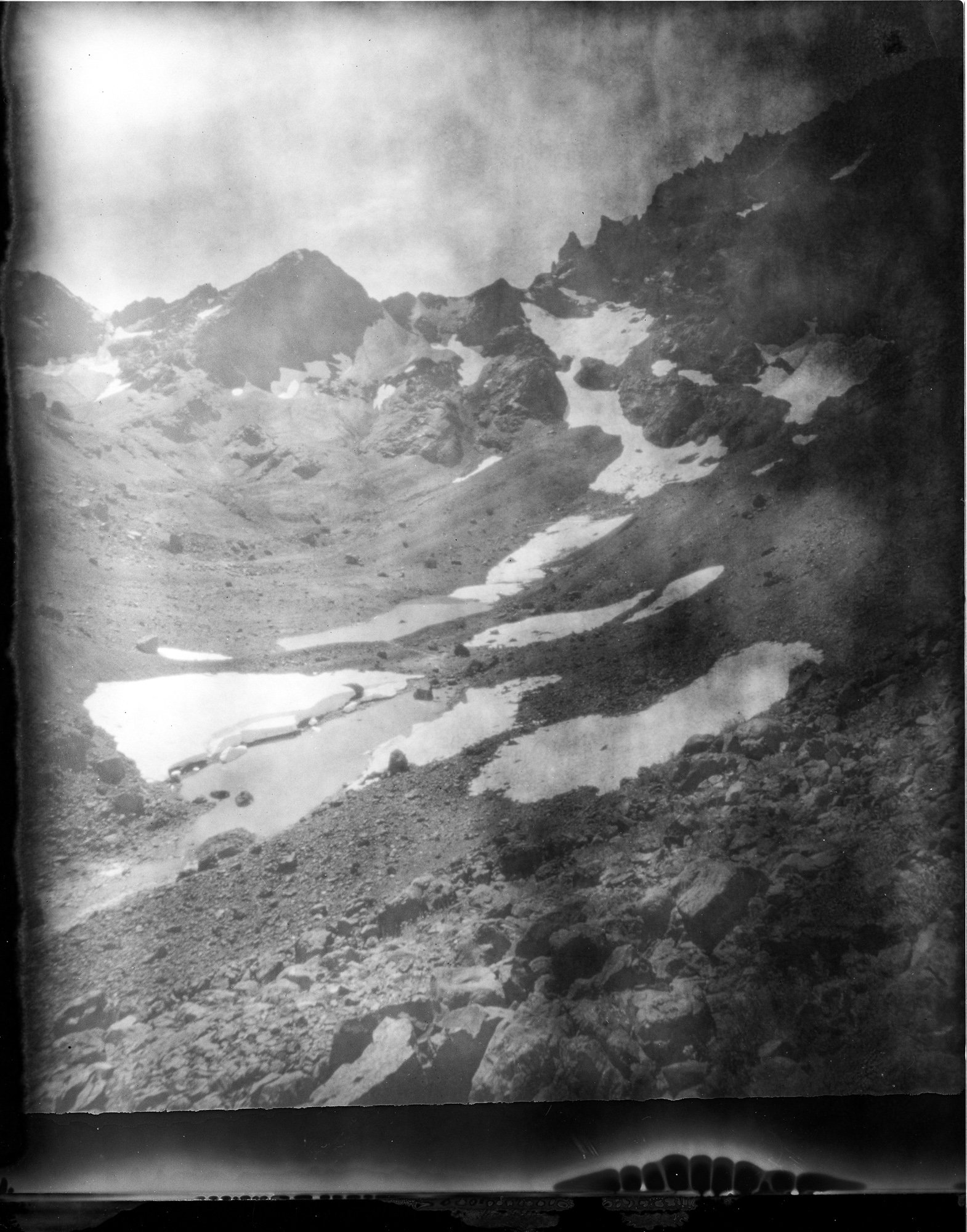 royal glacier, type 55 film, pinhole