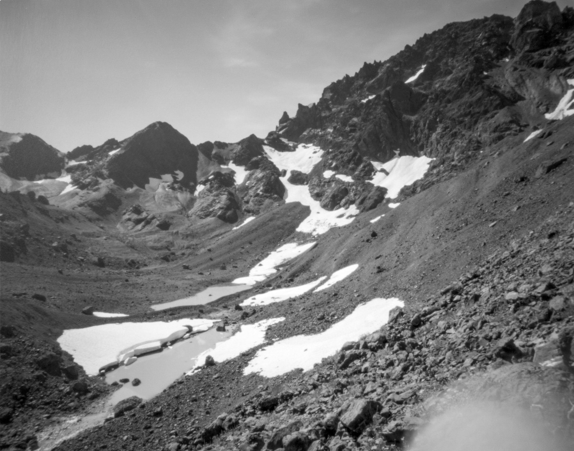 royal glacier, pinhole with my finger in the way