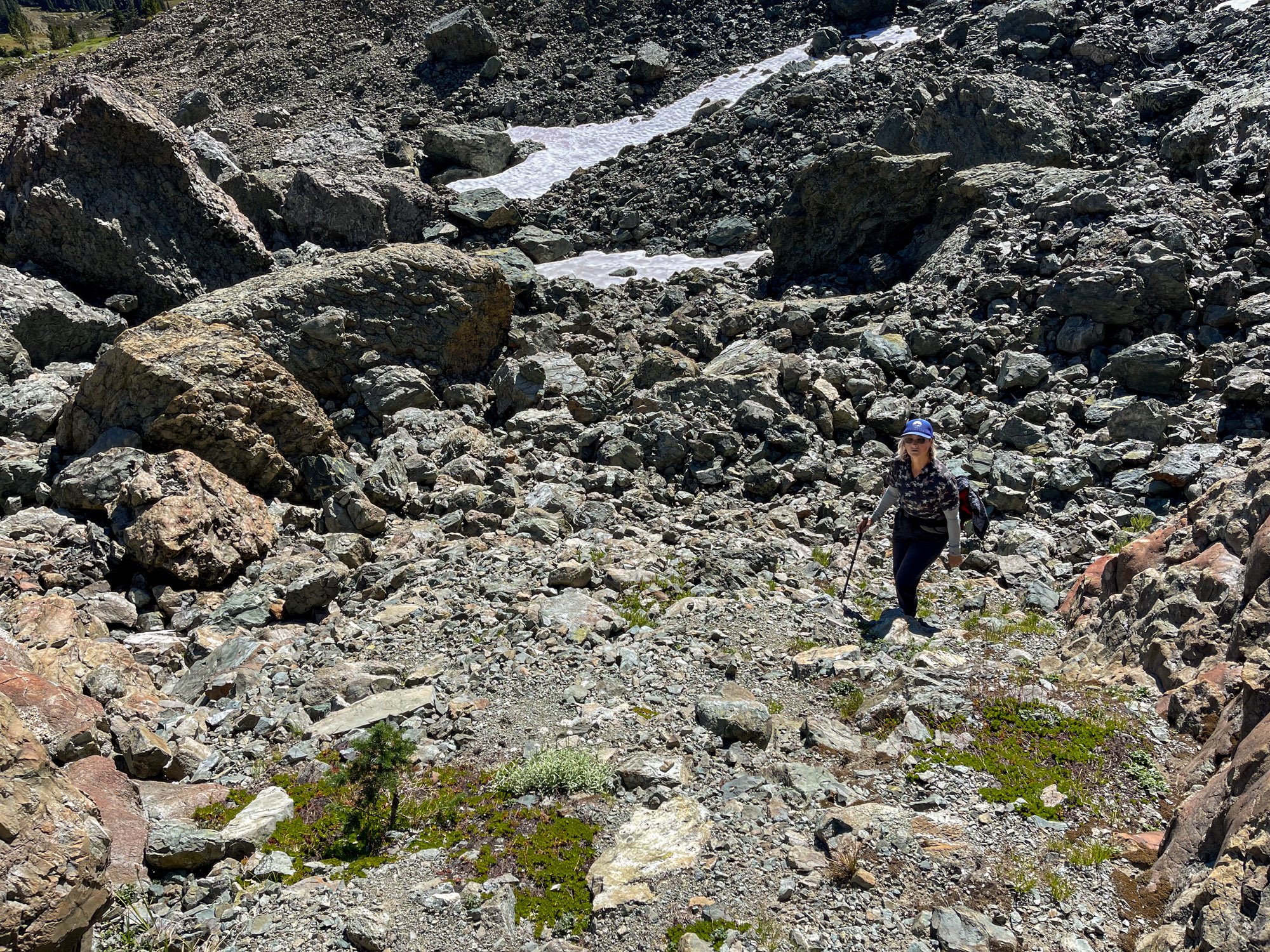 another valley and ridge of talus