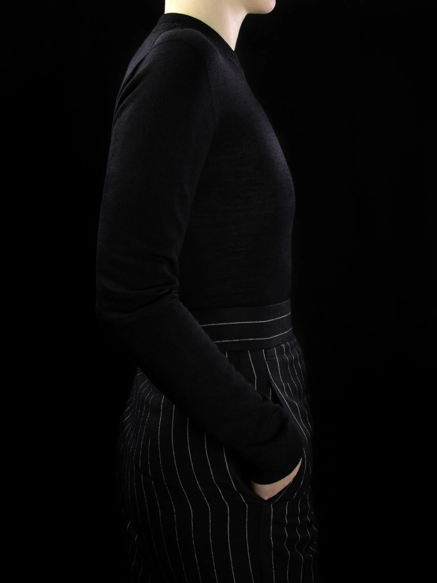 lawton-womens-crew-neck-jumper-black-worn-side.jpg