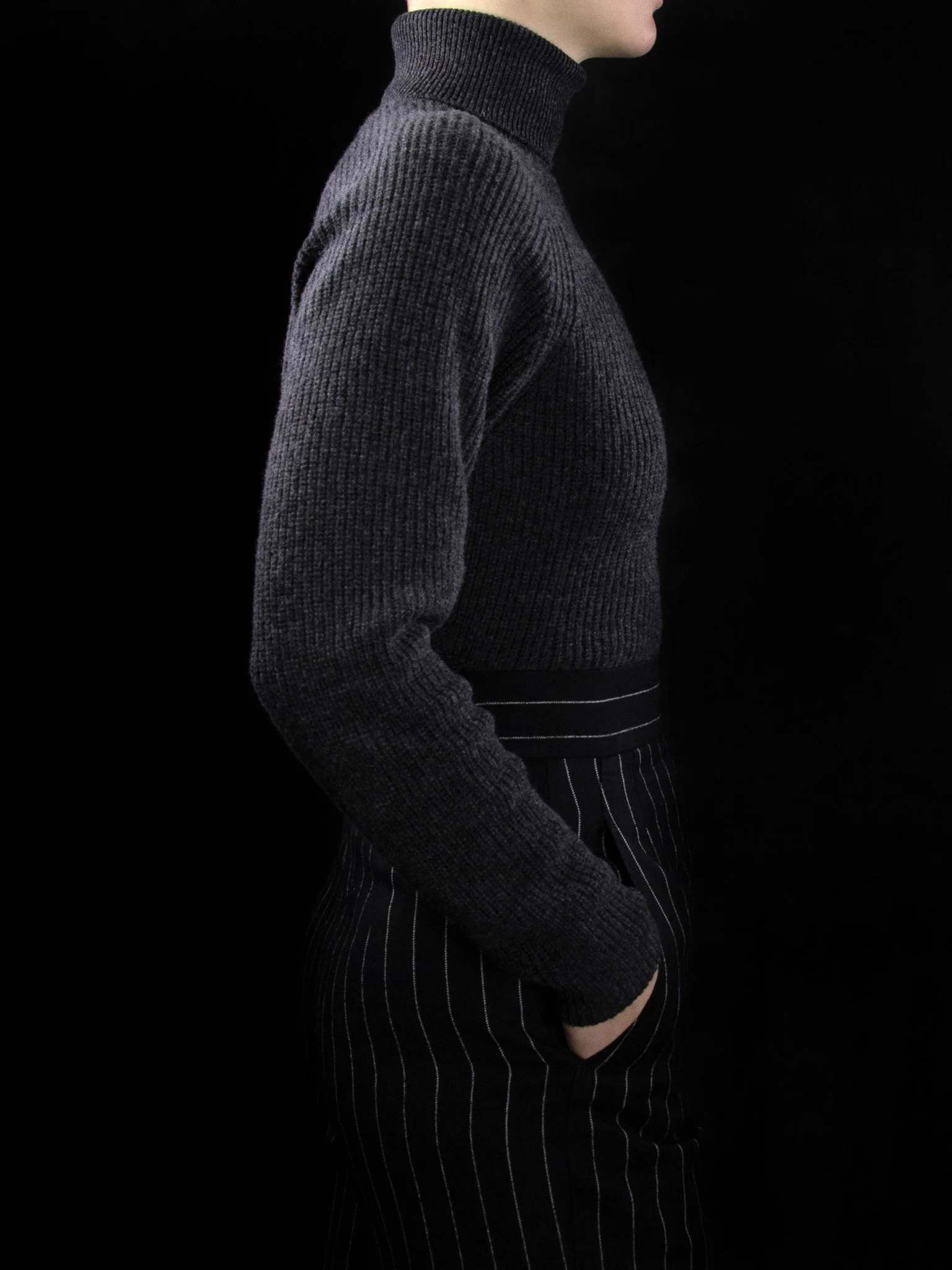 lawton-womens-english-rib-roll-neck-jumper-charcoal-worn-side.jpg