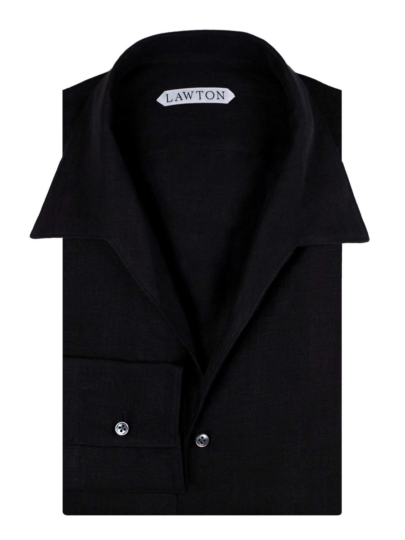 lawton-mens-open-collar-shirt-black-linen-front.jpg