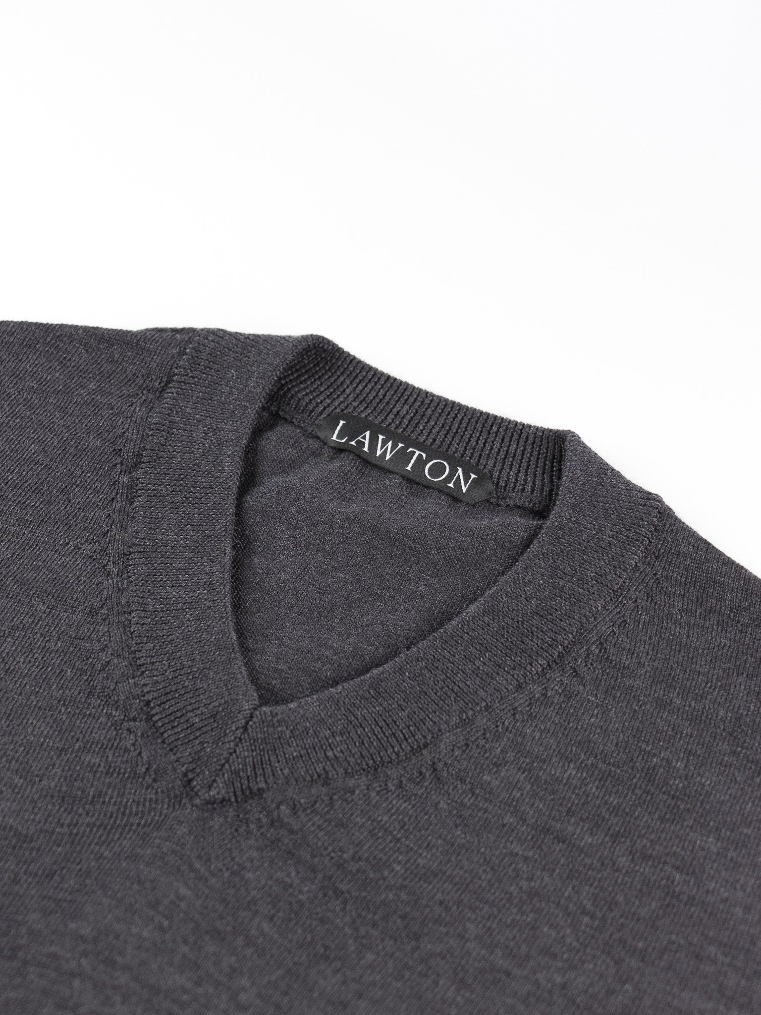 lawton-womens-V-neck-jumper-charcoal-collar.jpg