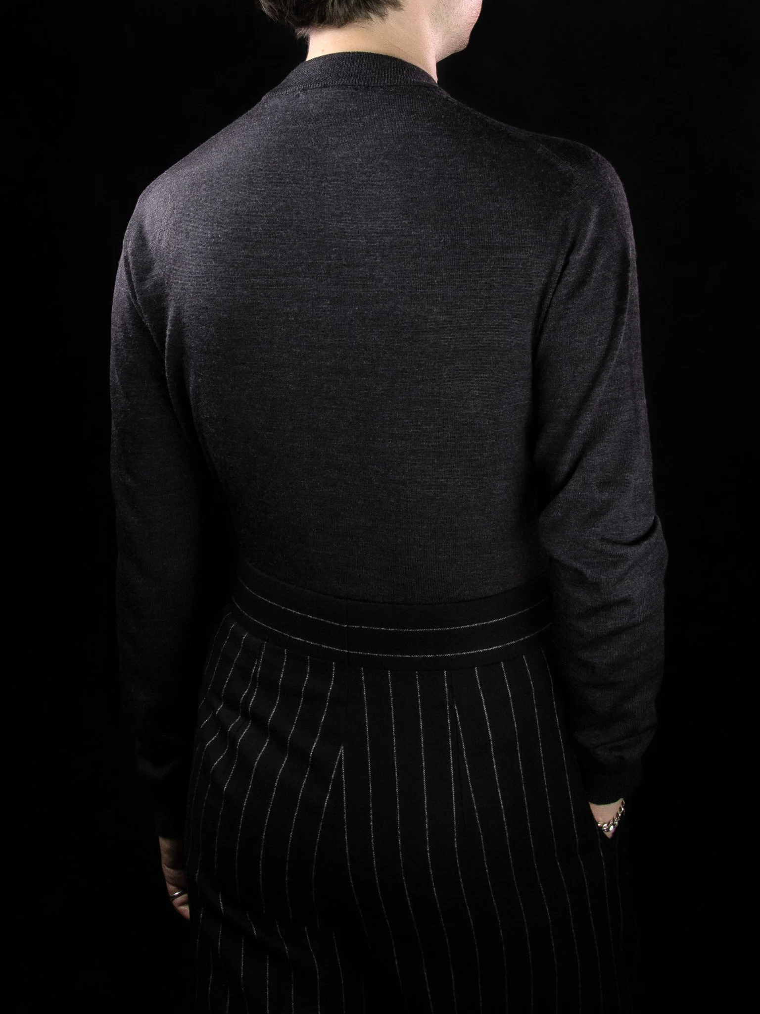 lawton-womens-crew-neck-jumper-charcoal-worn-back.jpg