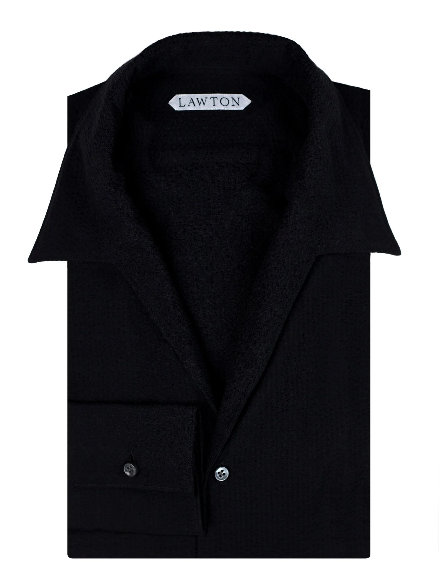 lawton-mens-open-collar-shirt-black-seersucker-front.jpg