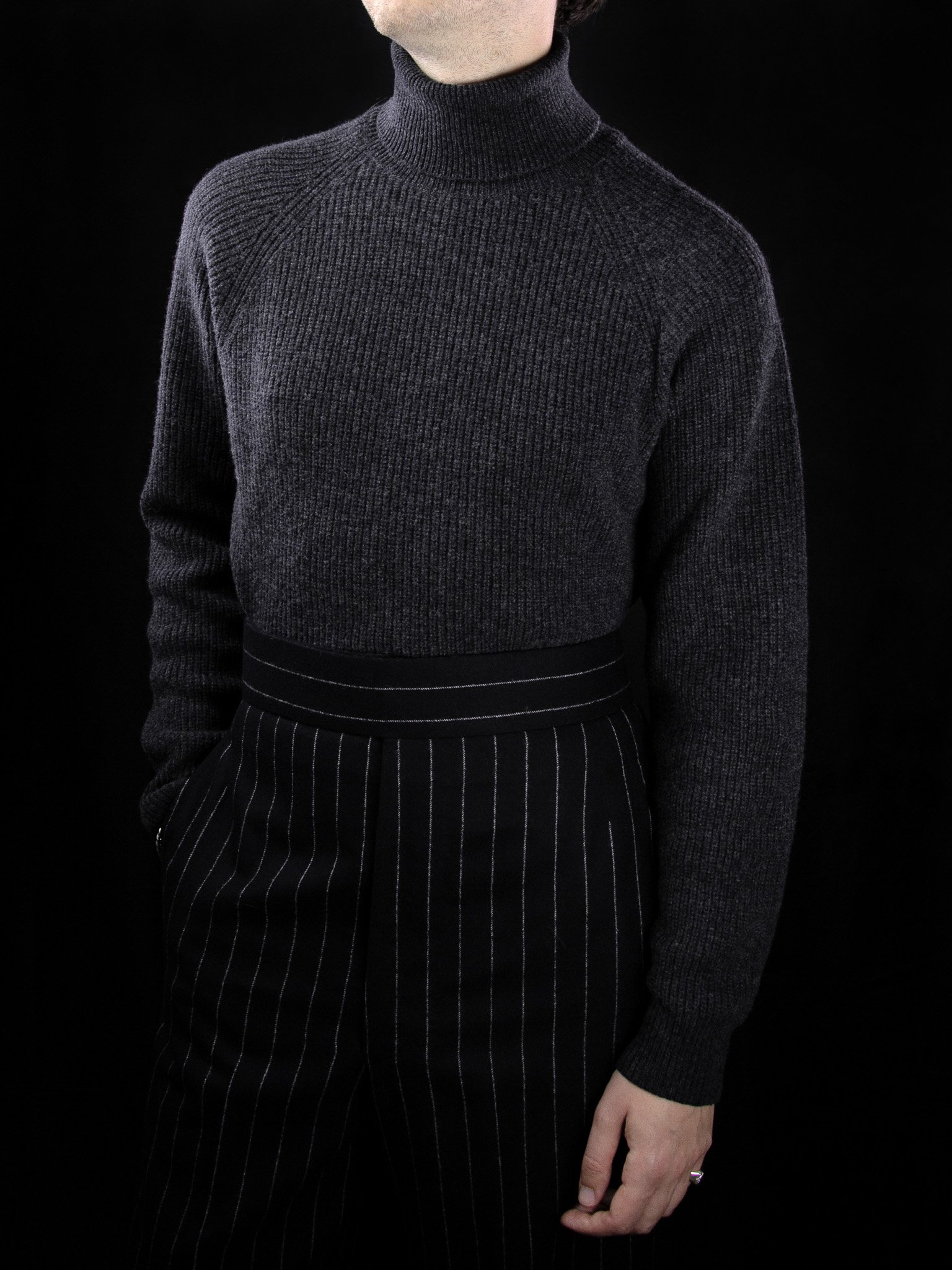 lawton-mens-english-rib-roll-neck-jumper-charcoal-worn-front.jpg