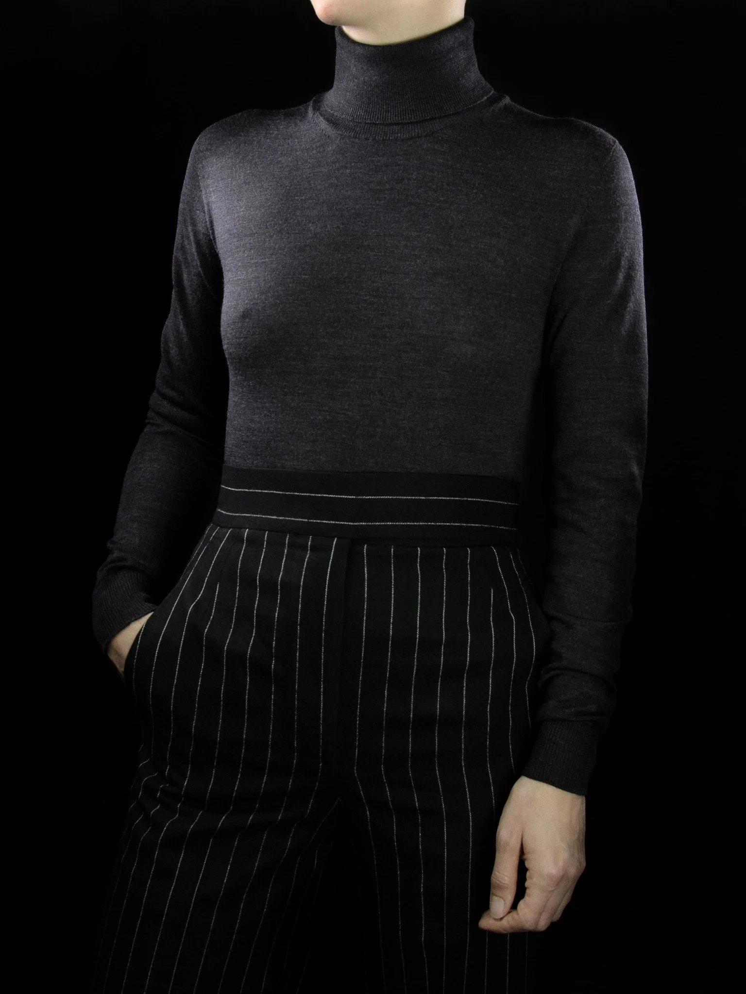 lawton-womens-roll-neck-jumper-charcoal-worn-front.jpg