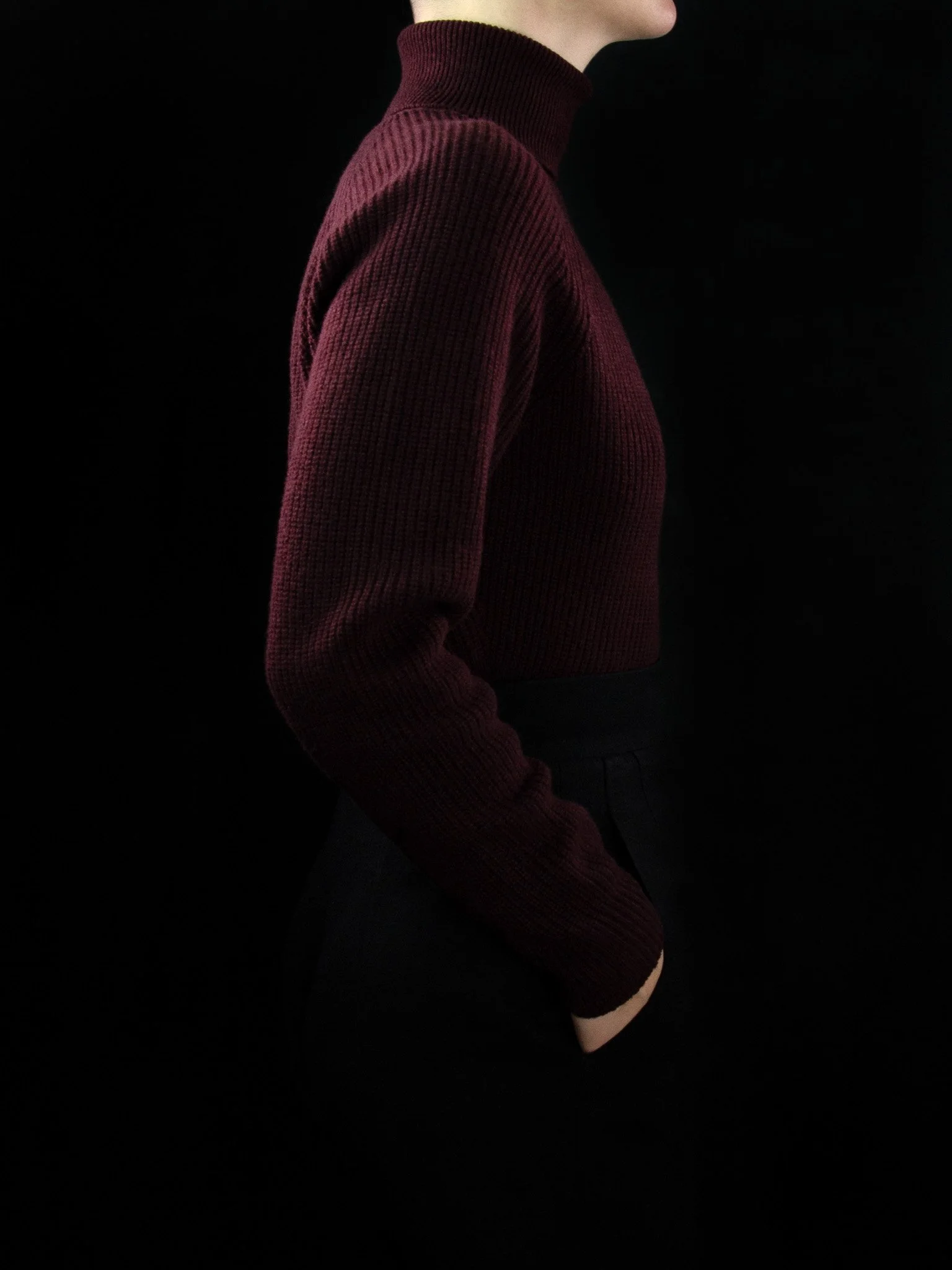lawton-womens-english-rib-roll-neck-jumper-burgundy-worn-side.jpg