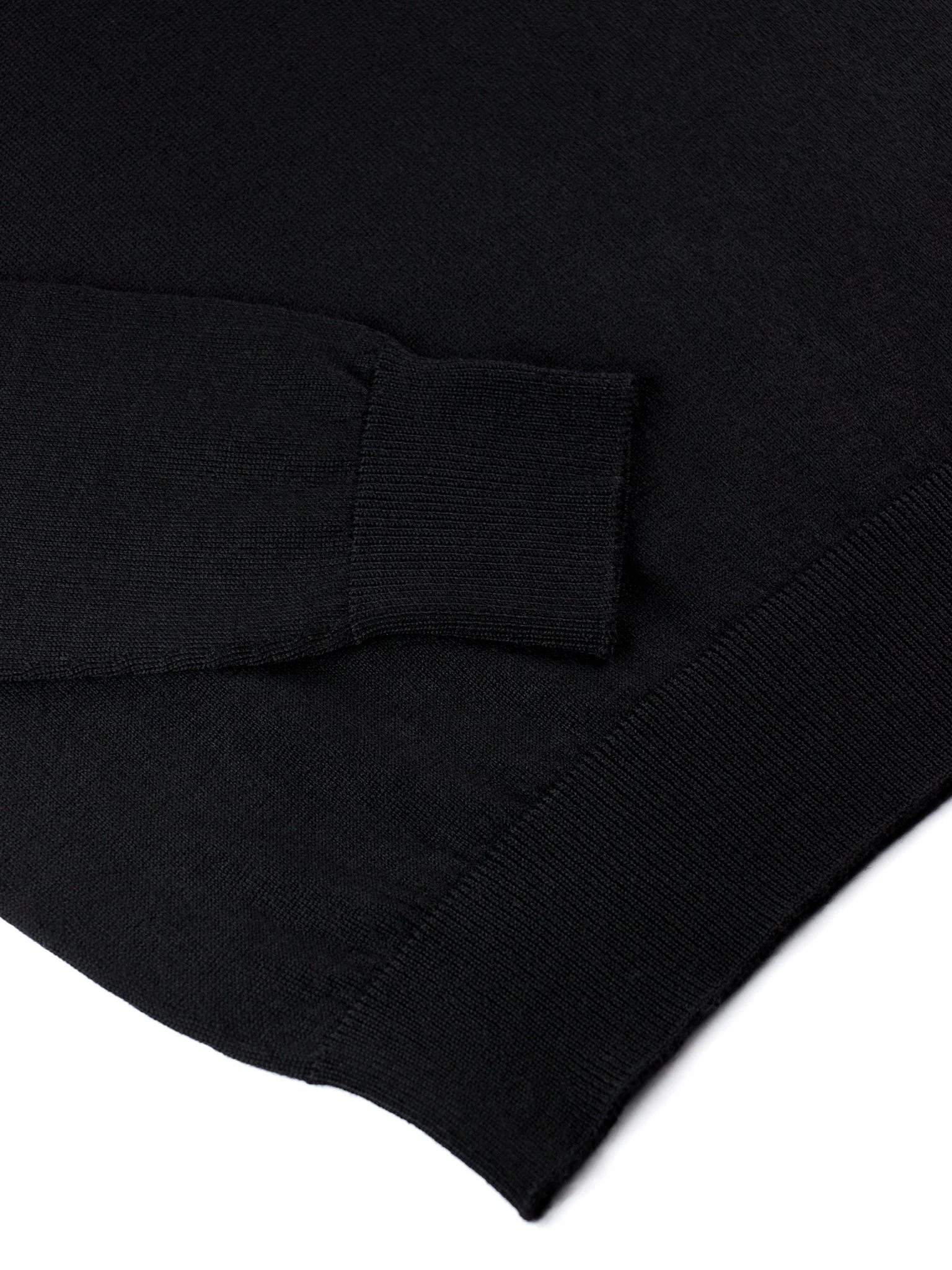 lawton-womens-V-neck-jumper-black-hem-cuff.jpg
