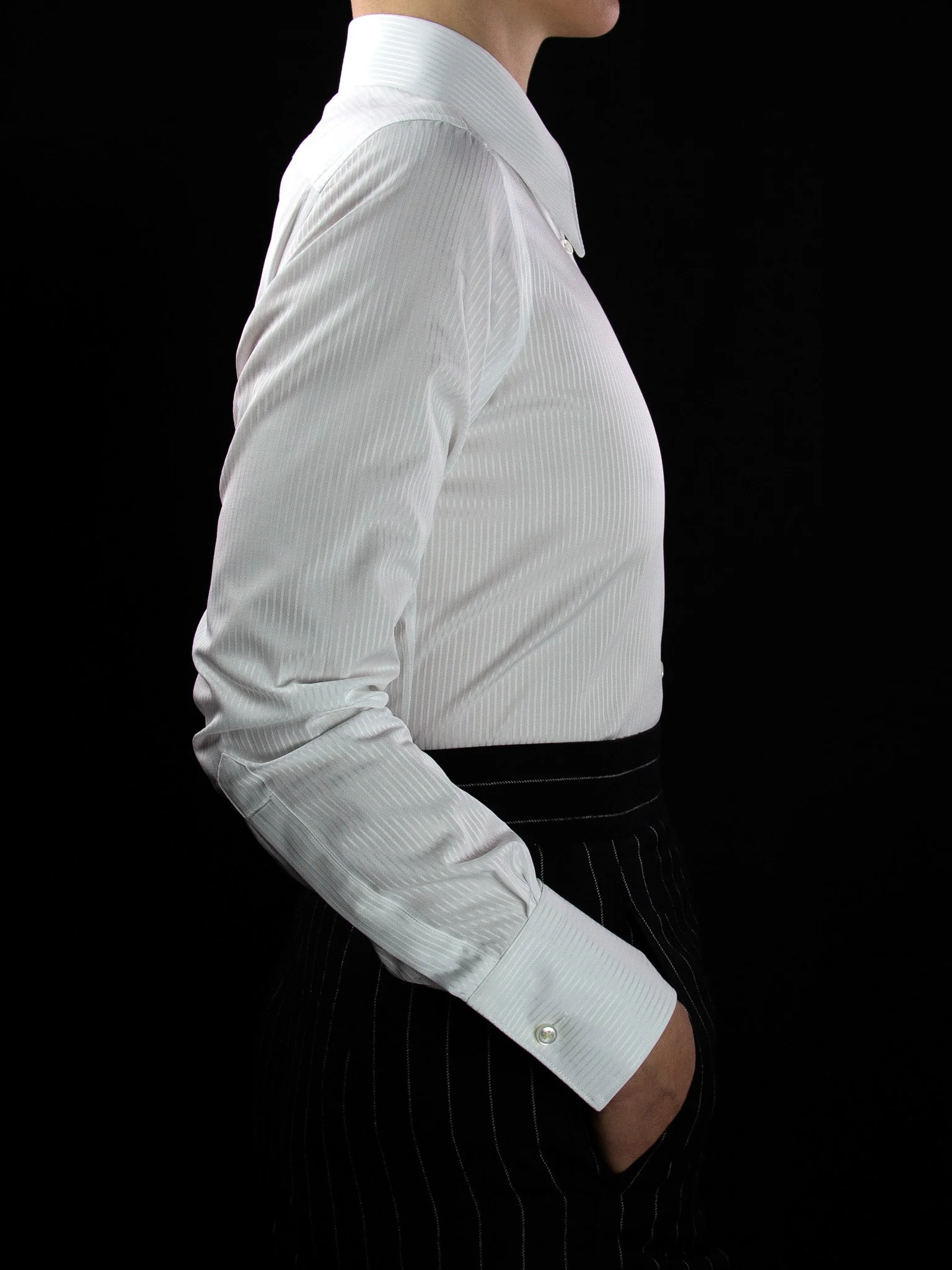 lawton-womens-long-point-collar-shirt-white-stripe-jacquard-worn-side.jpg